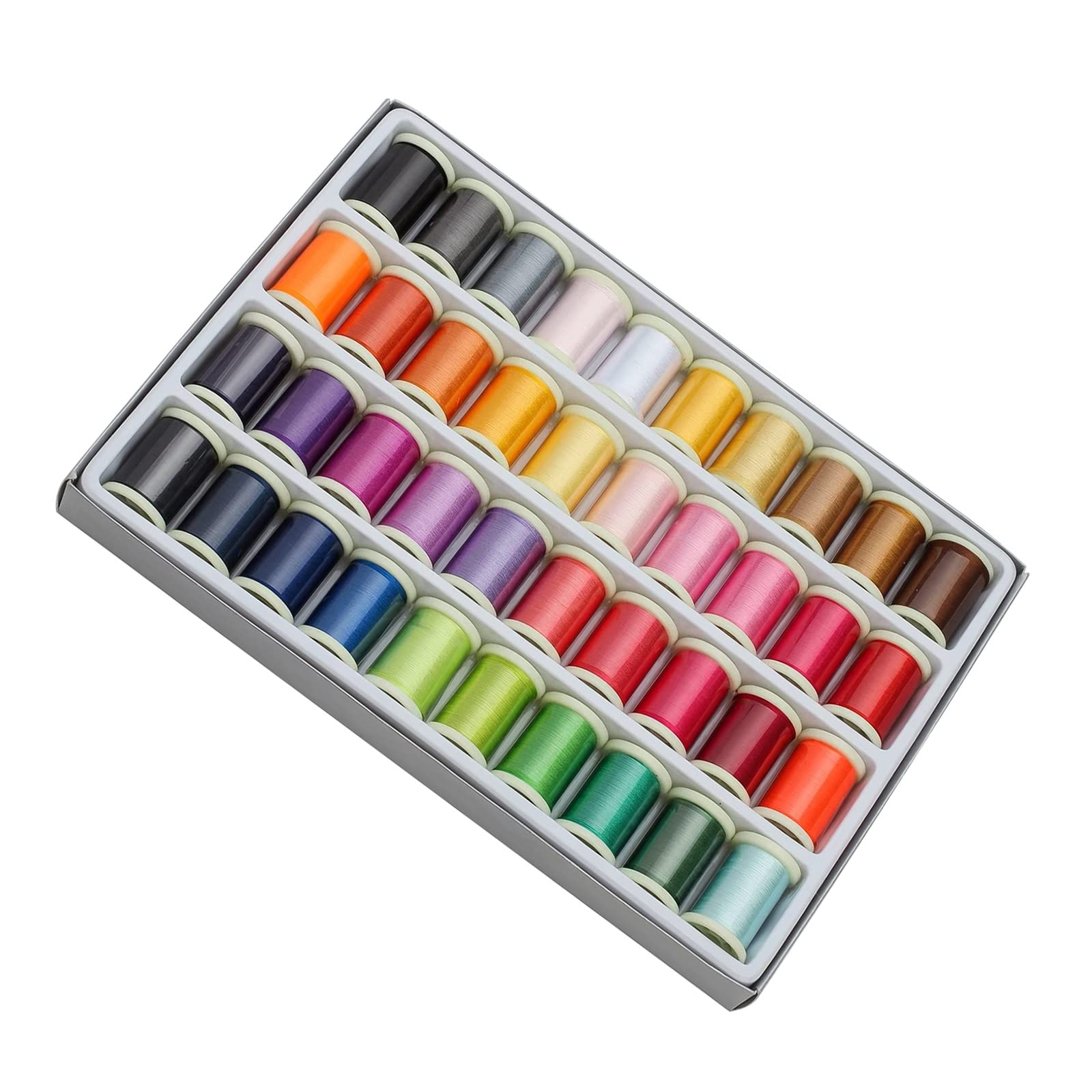 Amazon.co.jp: 60番 ミシン糸セット 豪華な40個セットスパン糸 60番手