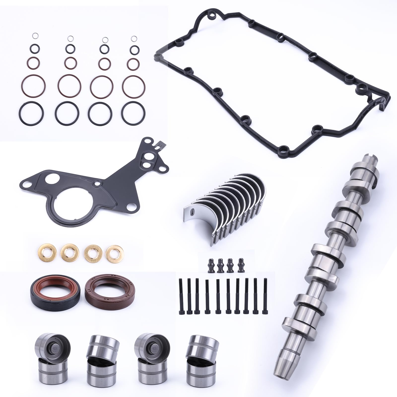 Kit d'arbre à cames compatible avec VW - Compatible avec Bora Caddy - Compatible avec Sharan - Compatible avec Polo - Golf Seat Leon Toledo Ibiza A3 A4 A6 038109101R