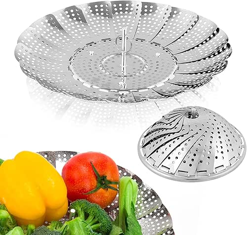 Vegetable Steamer Basket, Premium Stainless Steel Veggie Steamer Basket for