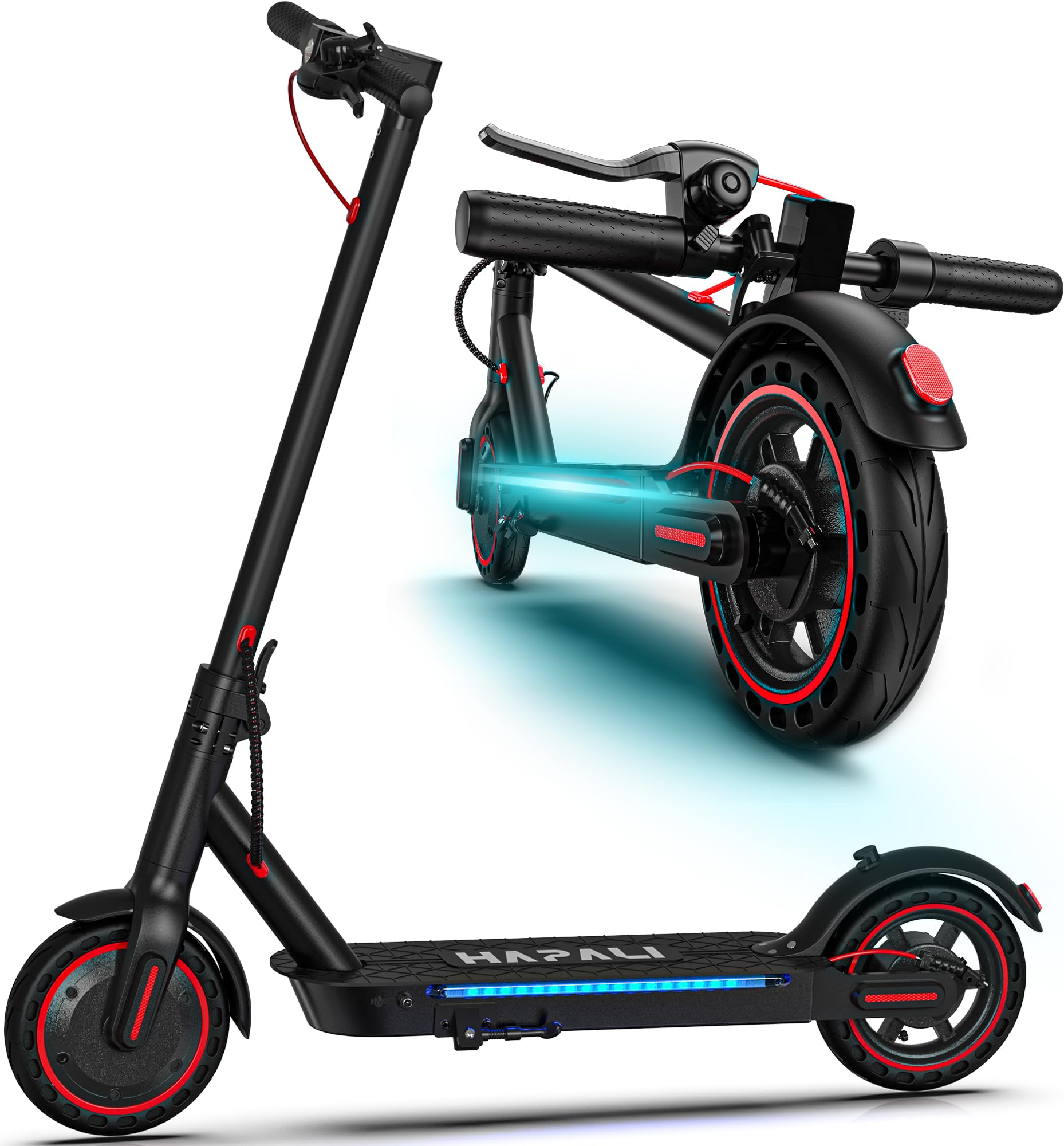 Electric Scooter Adults Up to 19 23 25Miles 19 21 22Mph 8 5 10 Honeycomb Solid Tires Front
