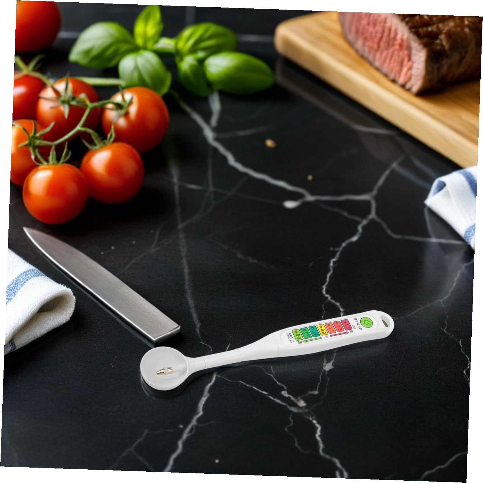 OUNONA Misuratore Salinità Portatile Per Alimenti Display Led Strumento Test Della Salinità Per Salamoia Sottaceti e Fermentati Dispositivo Misurazione Del Alimentare