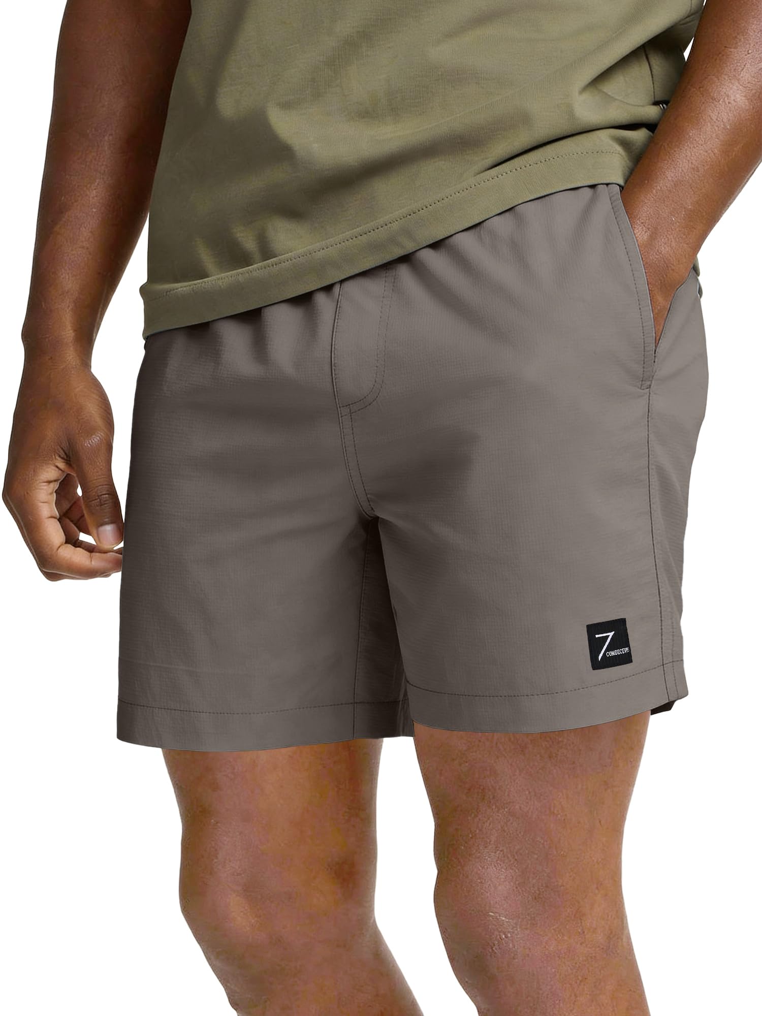 Comdecevis Mens Athletic Shorts 7 Inch Lightweight Quick Dry Stretch Casual Gym Running Shorts