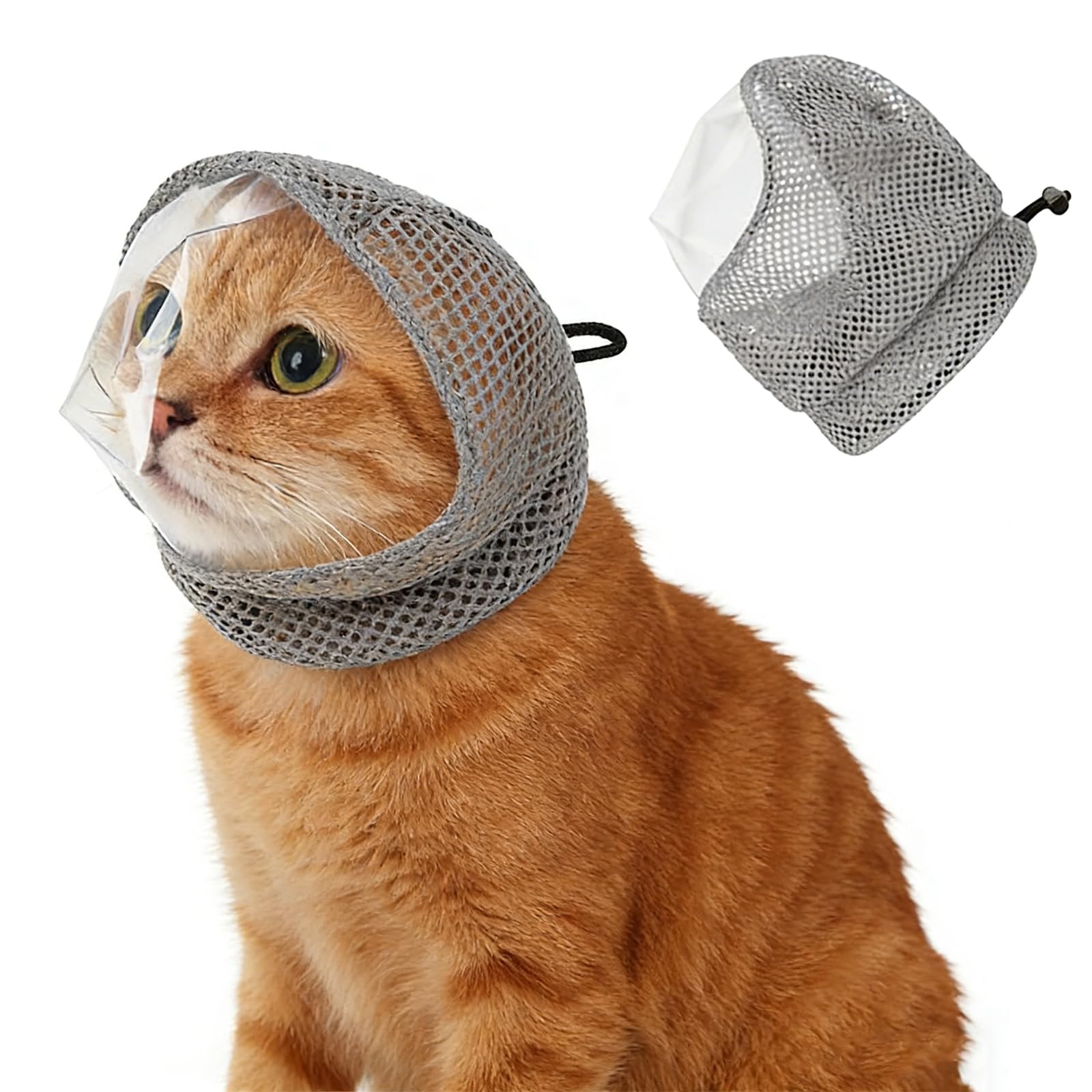 猫マスク 猫ヘッドカバー 猫 爪切り 暴れる 対策 噛みつき防止 餌やり防止ペット用品で 餌やり/爪切り/耳掃除などに使用（S）