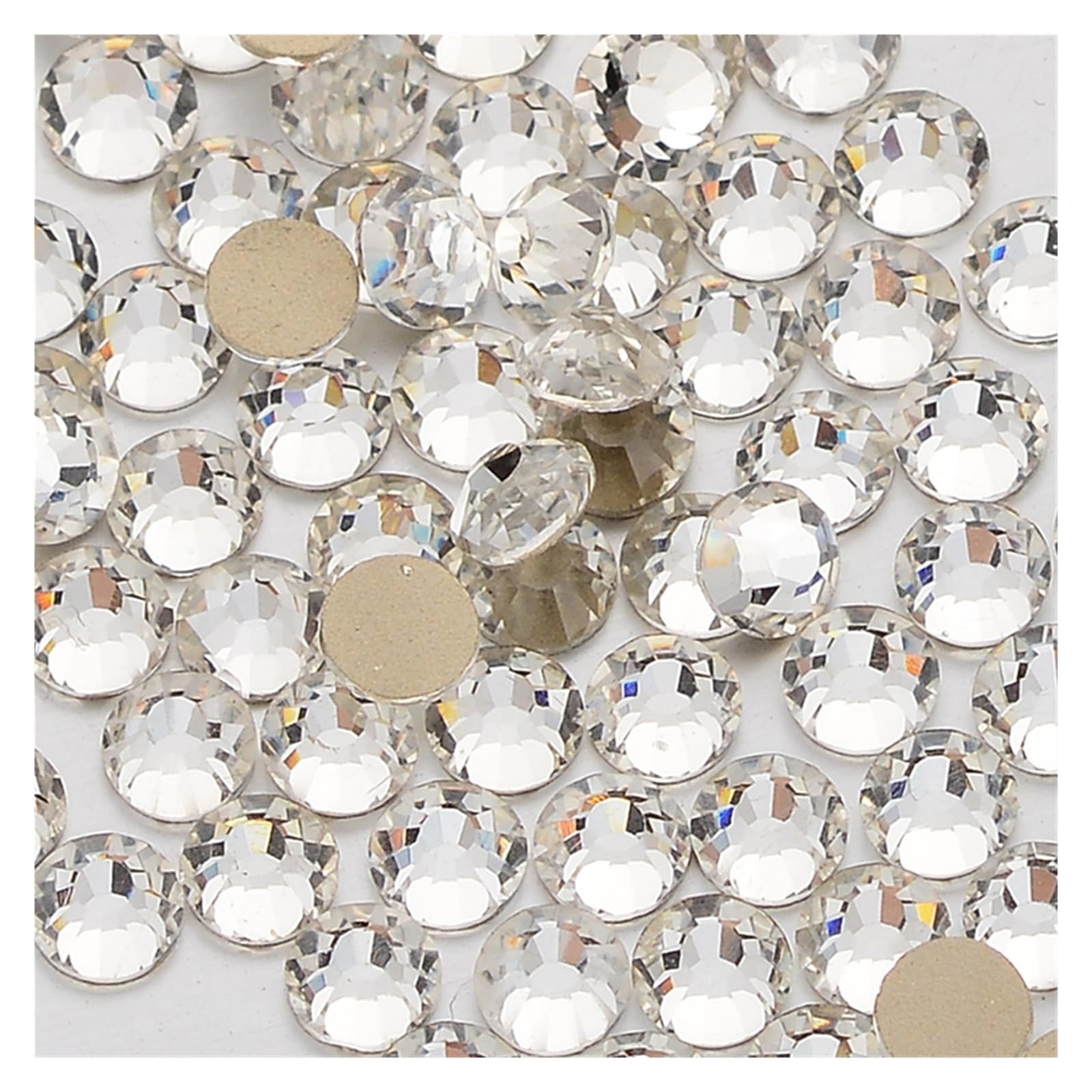 Glass Nail Art Rhinestones Glitter Round Flatback Crystal SS6 SS20 Manicure