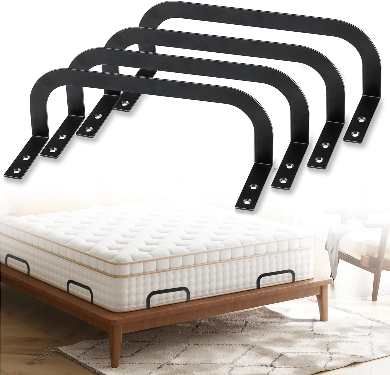 ZhouDaShu Mattress Retainer Bar for Adjustable Bed,Mattress