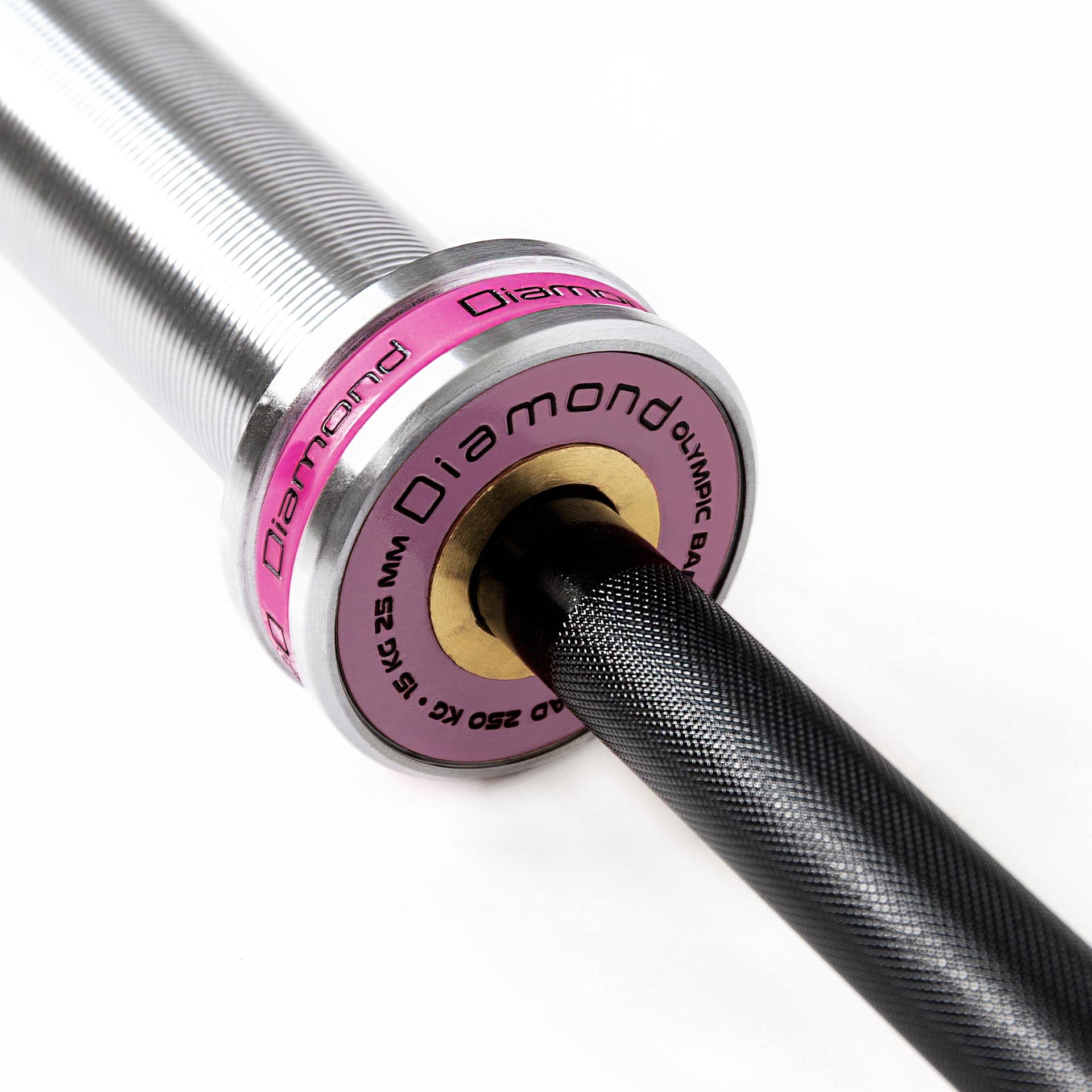 Diamond Bilanciere Olimpico per Donna | 15 kg, 201 cm | CrossFit, Squat e Functional Training, Impugnatura Zigrinata, Rifinitura Brunita, Droppable