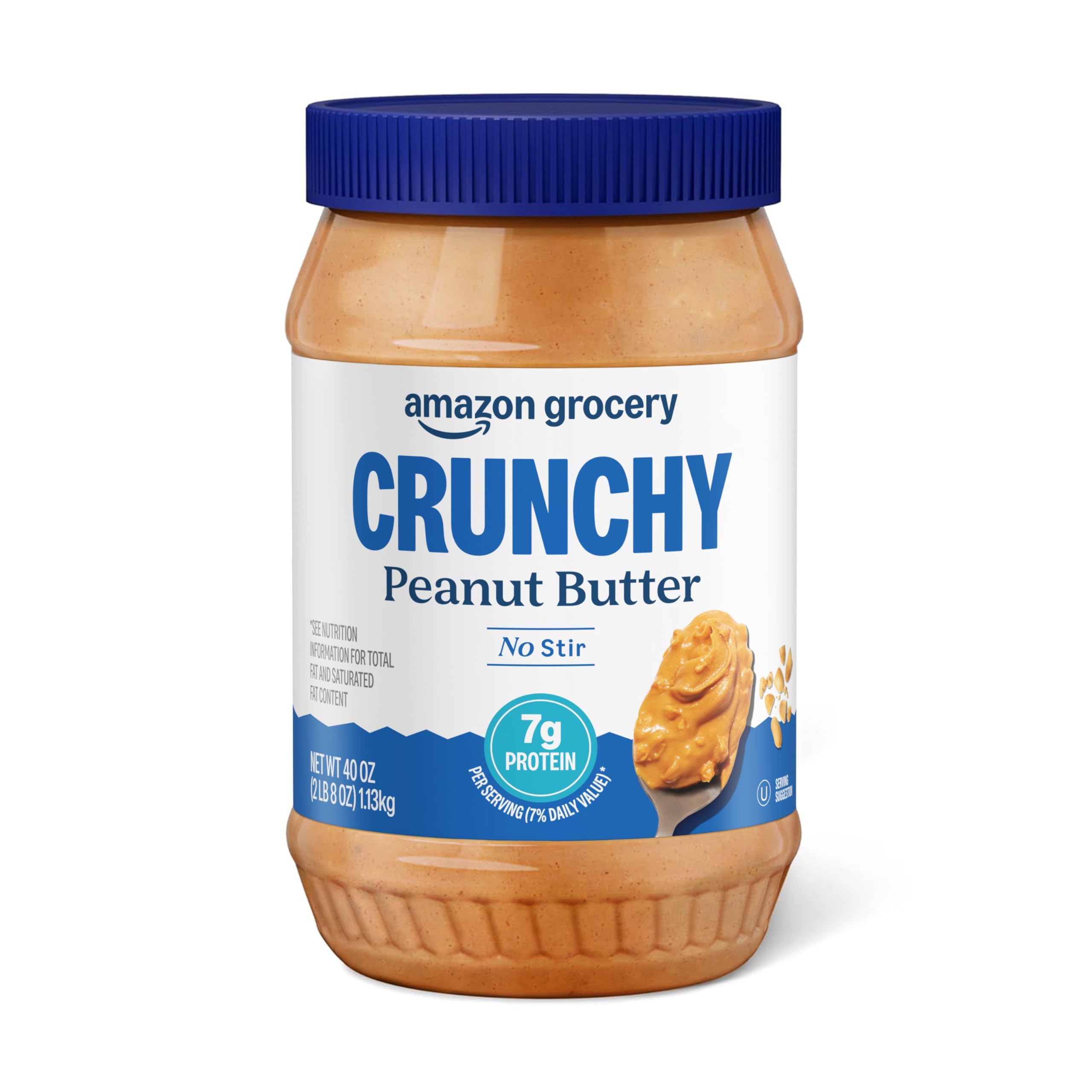 Amazon Grocery, Crunchy Peanut Butter, 40 Oz (Previously Amazon Fresh, Packaging May Vary)