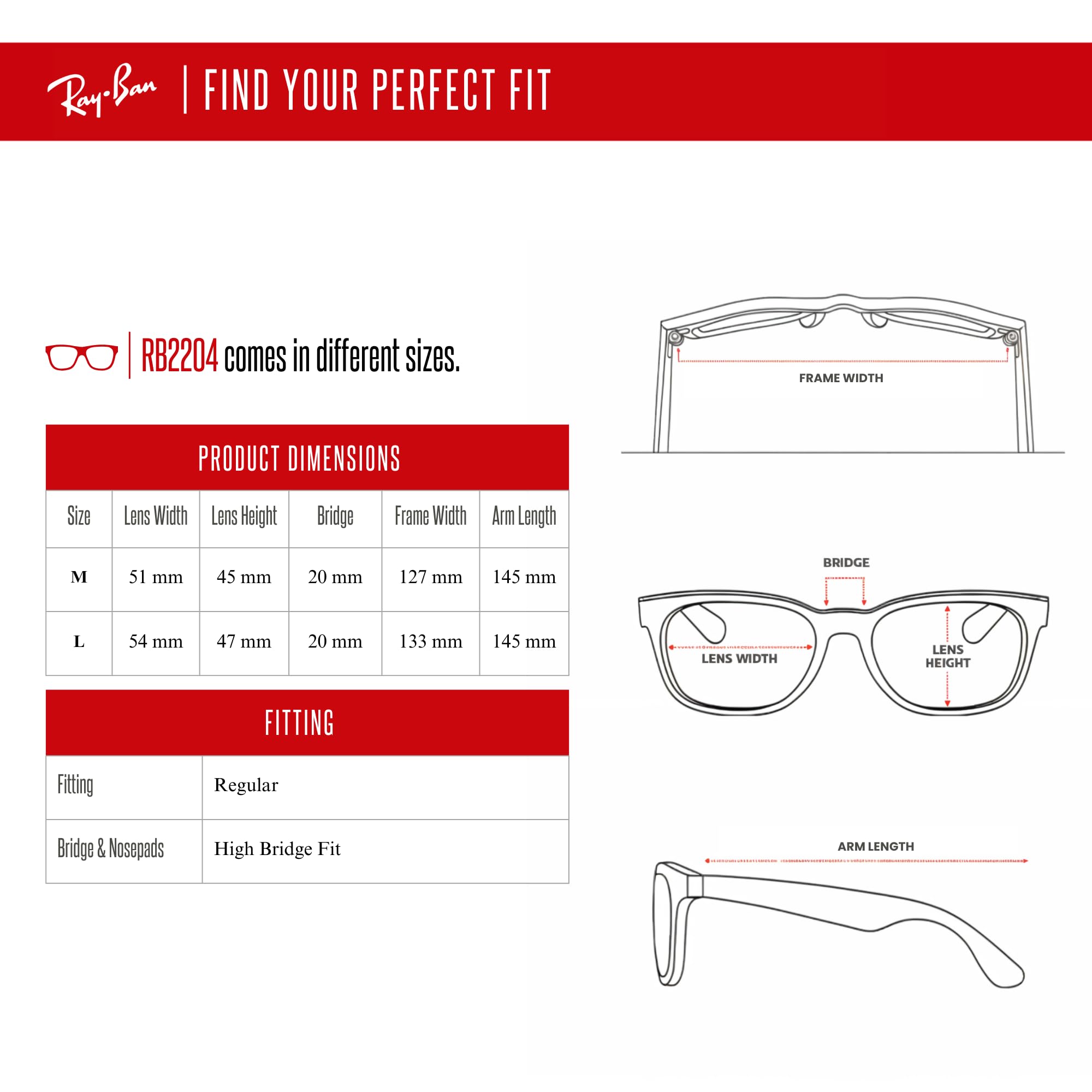 Ray-Ban Occhiali da sole rotondi Rb2204