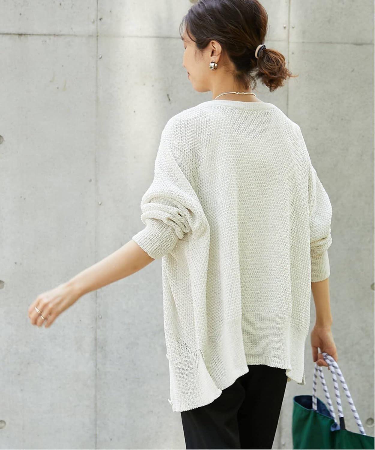 保証書付】 フレームワーク カノコ2WAY Back開き カーディガン asakusa