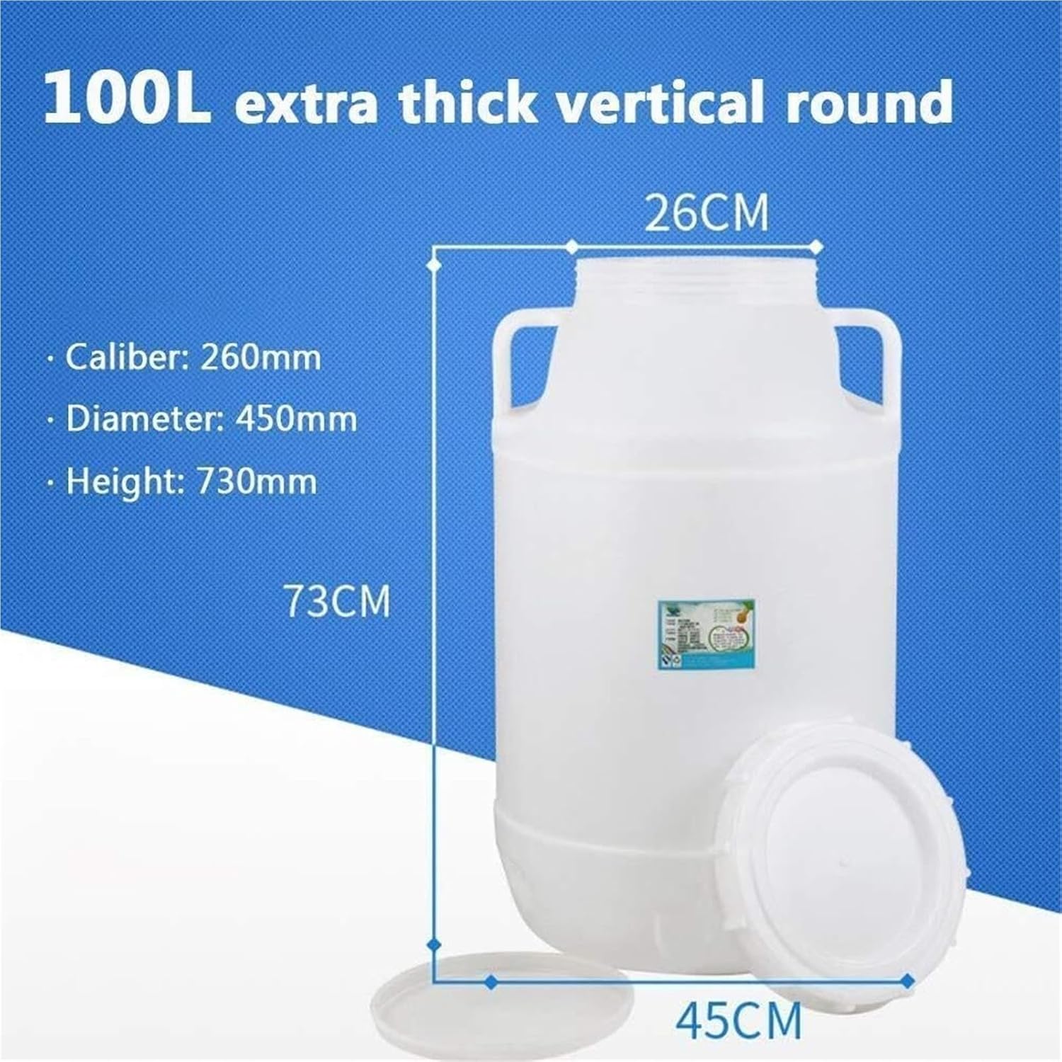 Food-Grade Fermentation Barrels,Honey Storage Barrels,Sealed Wine-Making Barrels with Lids,Thick Food-Grade Water Storage Containers,Fermentation Barrels,Wine B