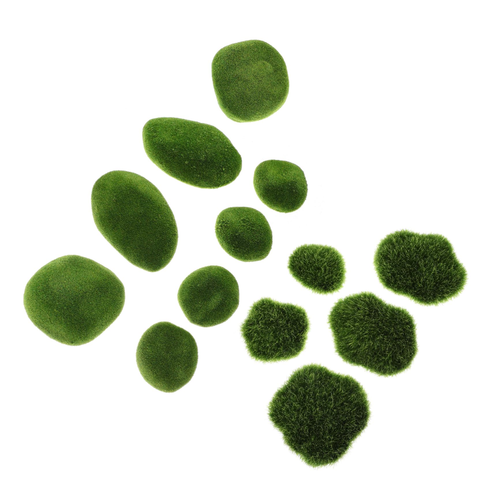 PRETYZOOM Artificial Rocks Faux Moss Moss Stone for Plants Home Decoration 13pcs Simulation Stone Set