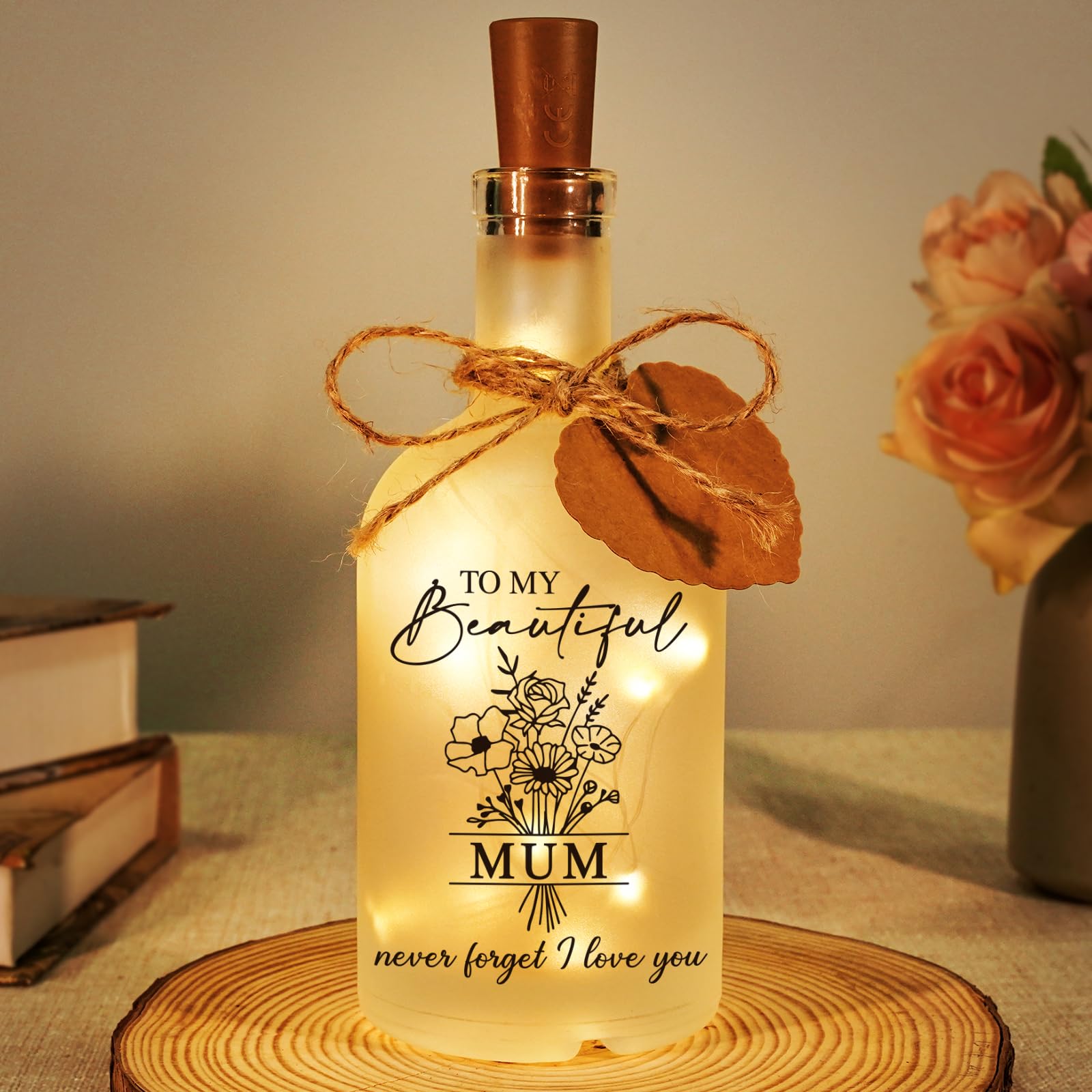 Gifts for Mum, Mum Birthday Gifts - LED Bottle Decorative Light for Mama