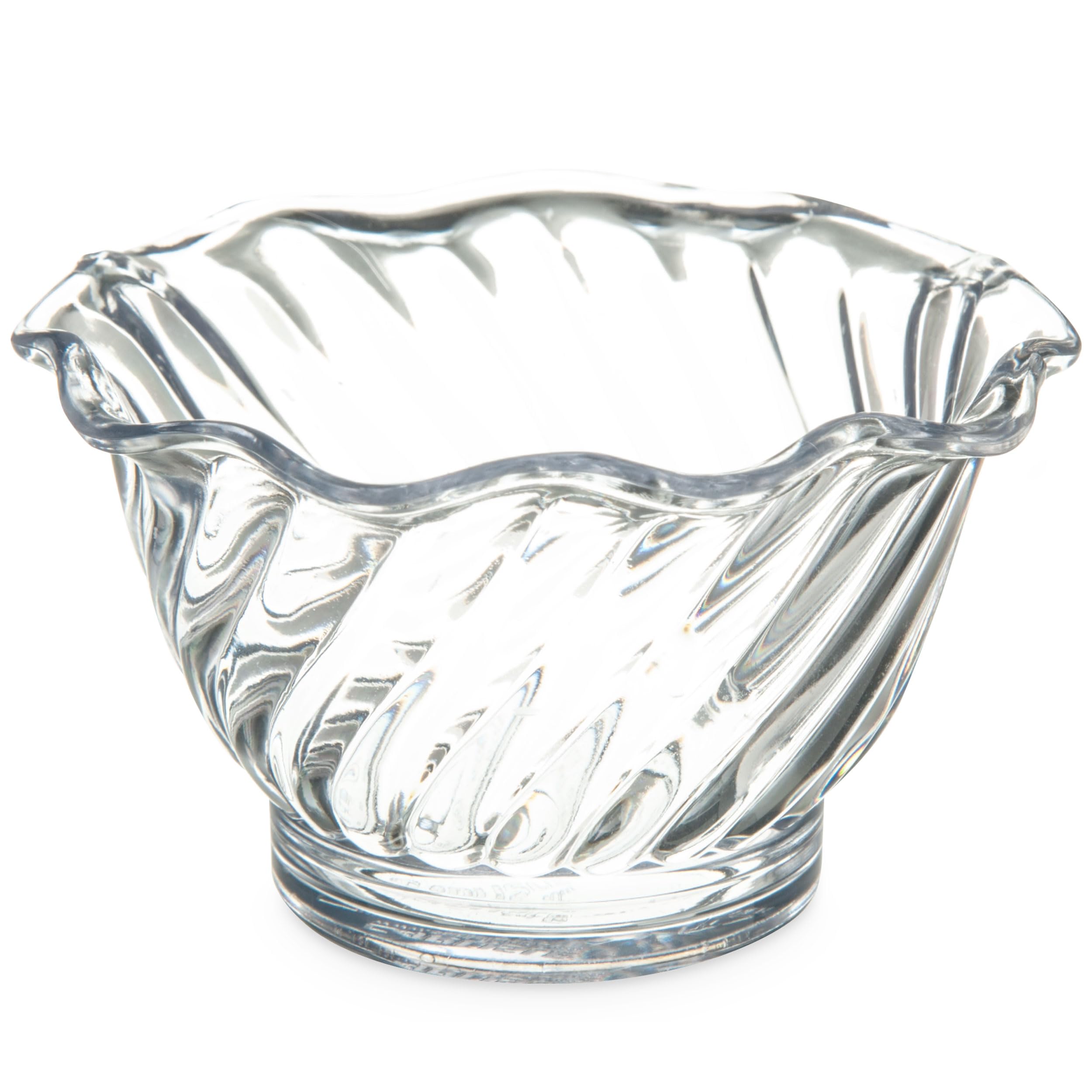 Utopia CA453007-0000-B01024, Plat à dessert en polycarbonate Tulip SAN 16 cl, Boîte de 24