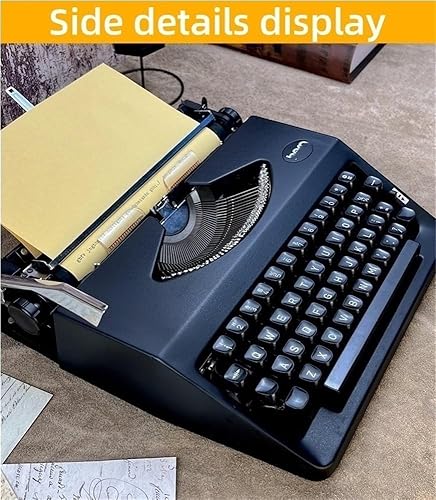 Miniatura 5 de Máquina de escribir manual clásica, máquina de escribir manual vintage con cinta de tinta, máquina de escritura mecánica retro, para oficina en casa