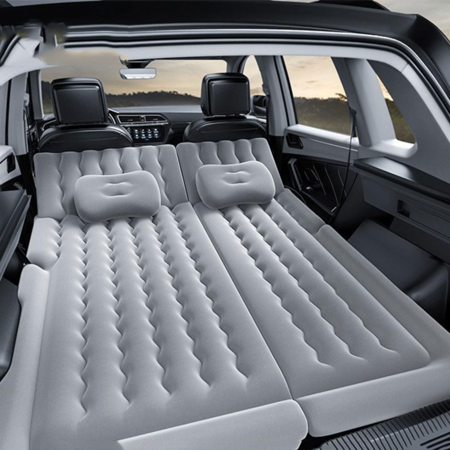 Matelas gonflable de voiture avec pompe intégrée pour camping et voyage