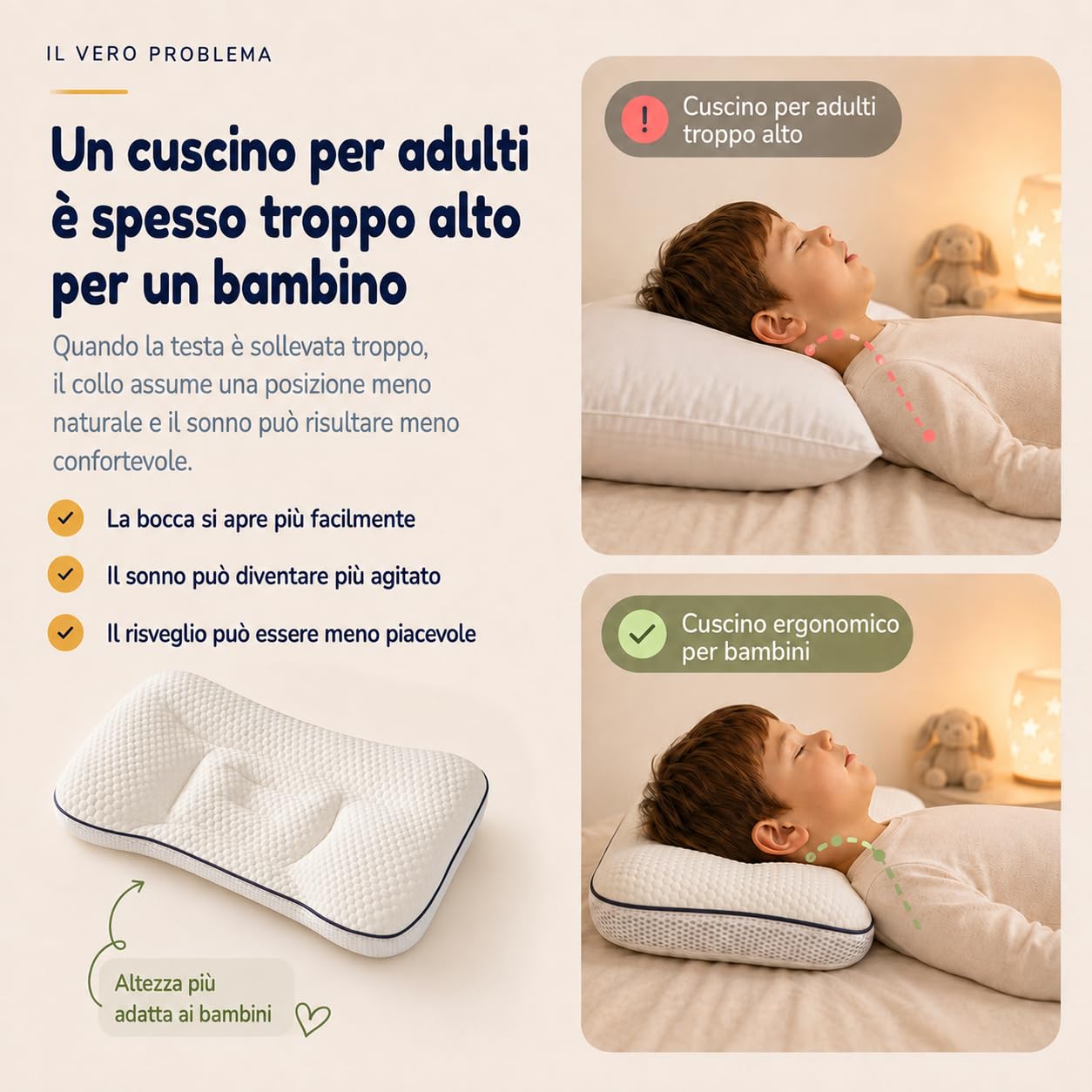 Sereniakids Cuscino, Cuscino Bambini Sereniakids (Bianco)