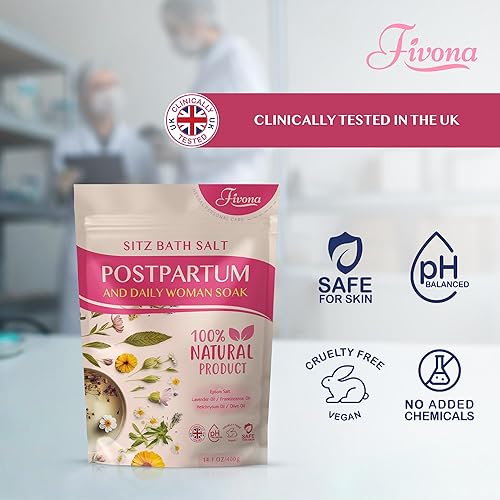 Miniatura 3 de Sal de baño posparto Care Sitz - Mezcla de sal de Epsom con aceites esenciales, tratamiento calmante para hemorroides, curación perineal después