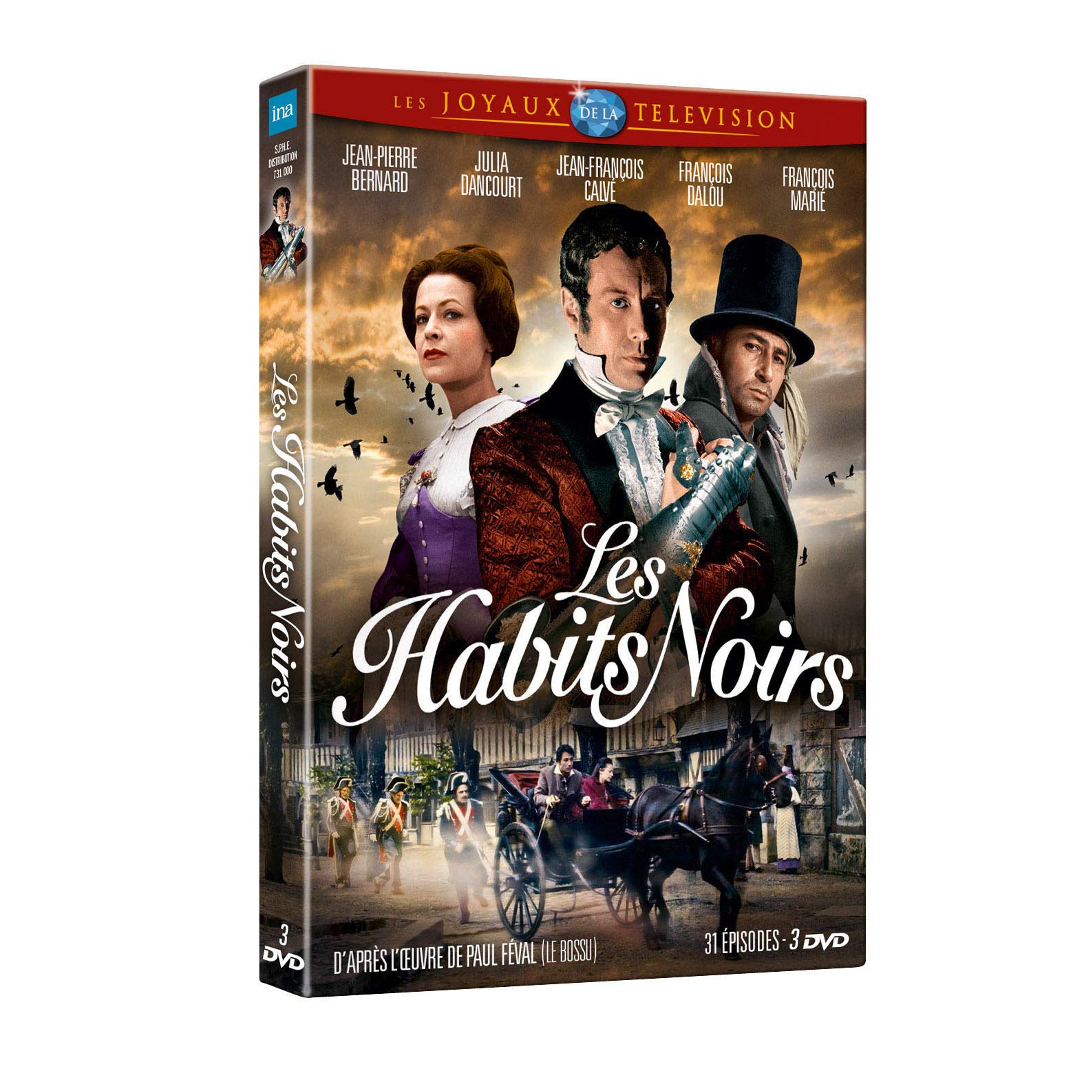 Serie completa Les Habits Noirs en estuche de 3 DVD para disfrutar de la mejor intriga clásica