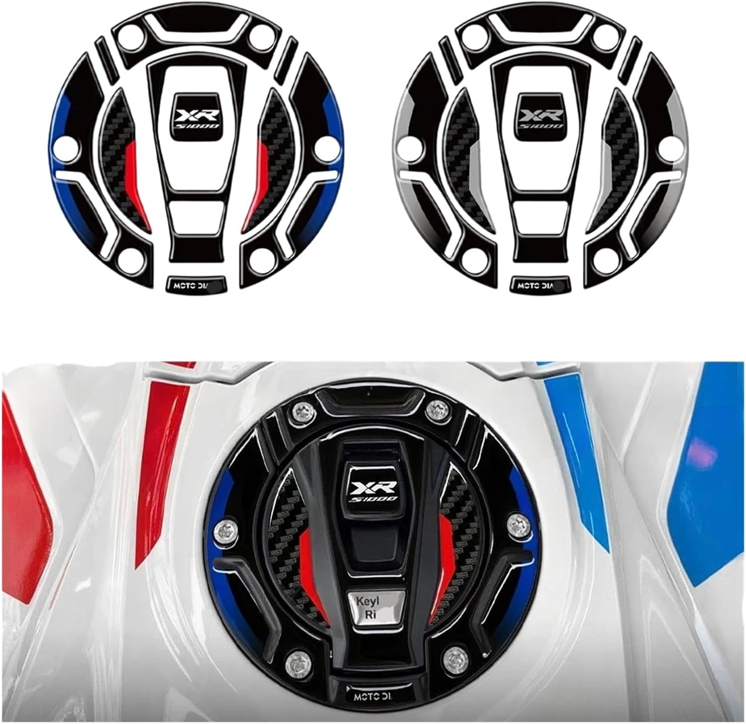 Motorcycle Tank Sticker for S1000XR S1000XRS 1000XR Triple Black 3D Motorcycle Fuel Tank Pad Cap Sticker Motorrad Protector Decals.