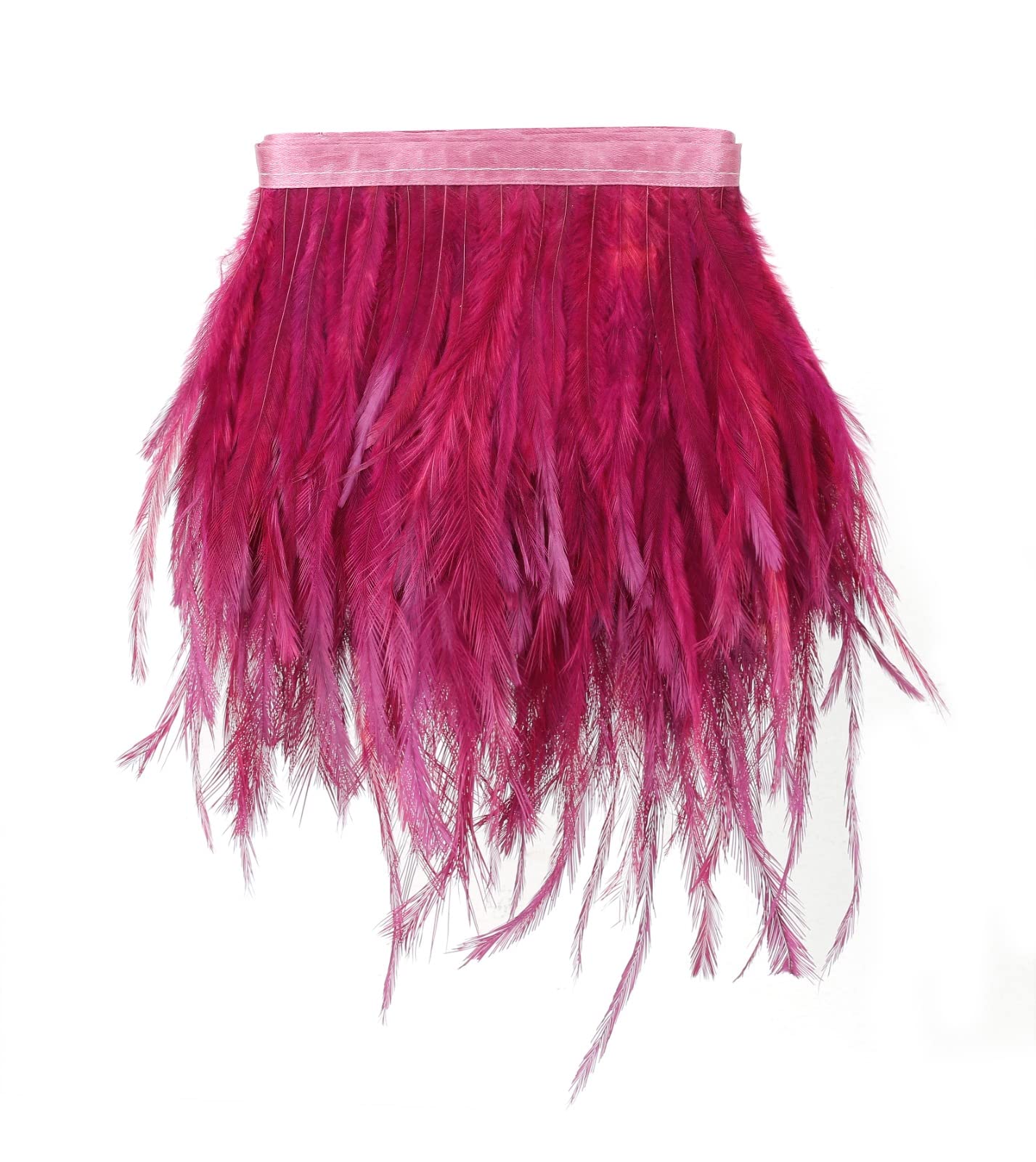 PANAX Rooster Feather Fringe Trim 14-22 cm Width Sewing Crafts 2.5 Yards