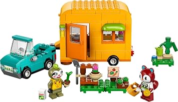 LEGO Animal Crossing Leif Caravan and Garden Shop 77054 Toy Making Set for Girls and Boys 7 Years Old and Over, Birthday Gift Idea (263 Pieces)