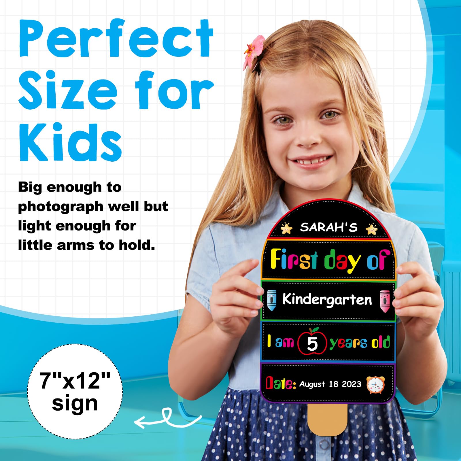 First Day Of School Sign Reusable & Erasable First Day — free download