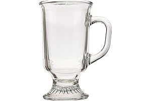 Anchor Hocking Irish Glass Coffee Mugs