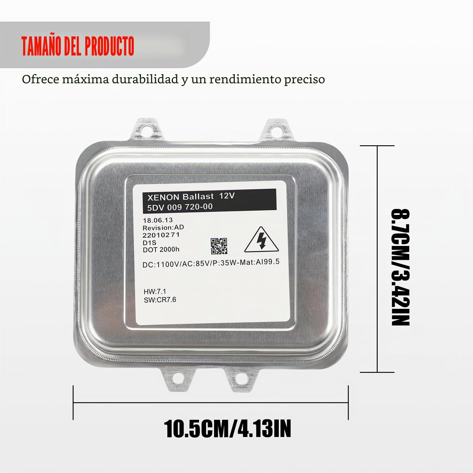 Balasto Xenon 5DV00972000 1232335 BMW Opel VW Ford Versión AD | Balasto versión AD con código instalación sencilla y rendimiento estable para faros xenon de múltiples vehículos compatibles