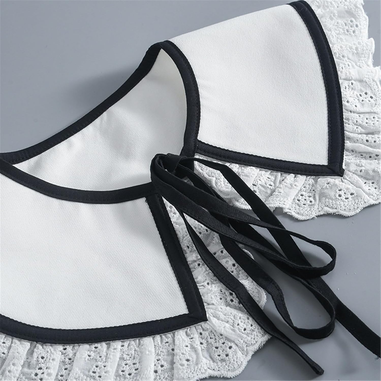 レディース偽襟 刺繍付け襟装飾レースの襟ショールアクセサリーボトミング付け襟