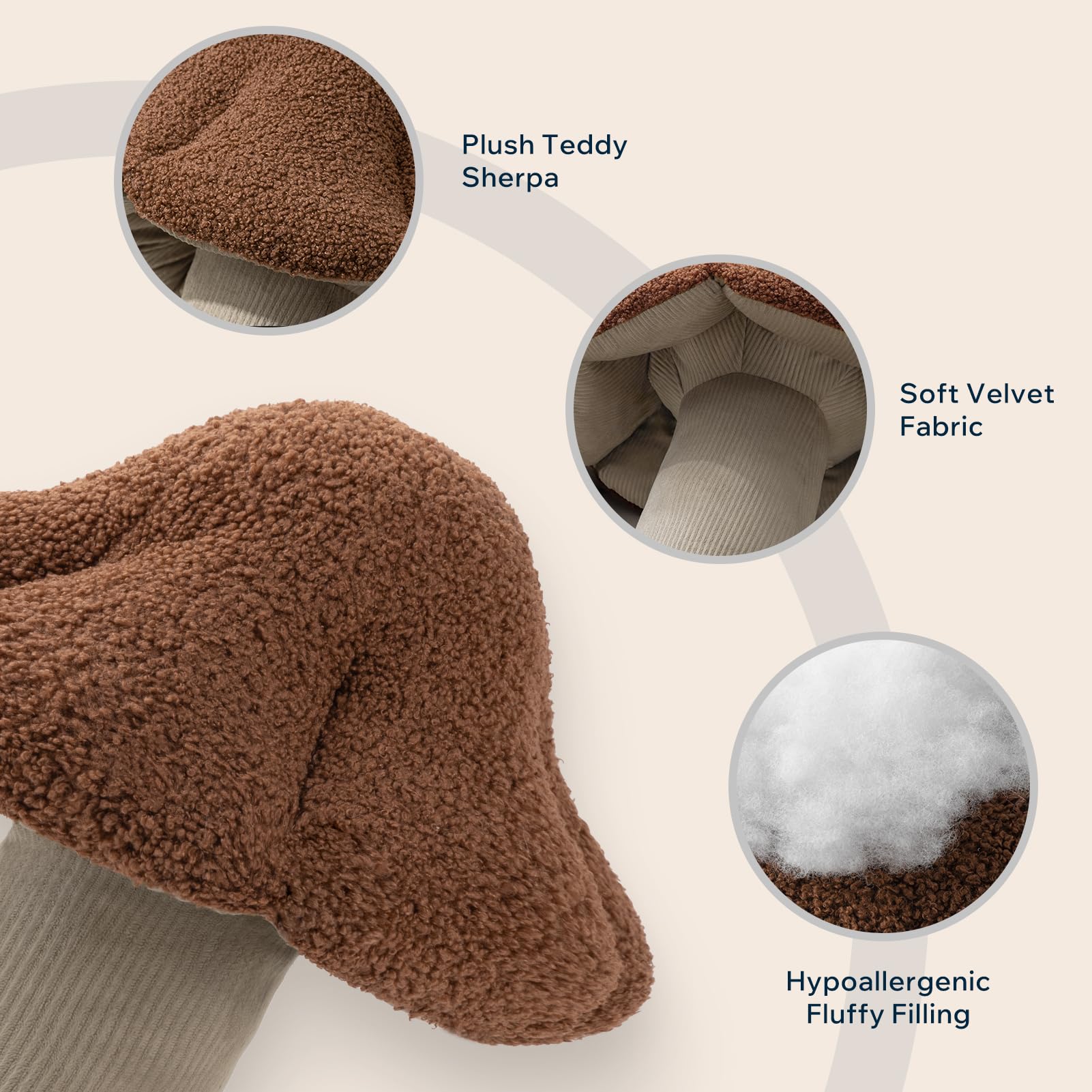 Phantoscope Cojín decorativo de forro polar suave para sofá, cama, silla, sofá, cama, silla, 33 x 30,5 cm