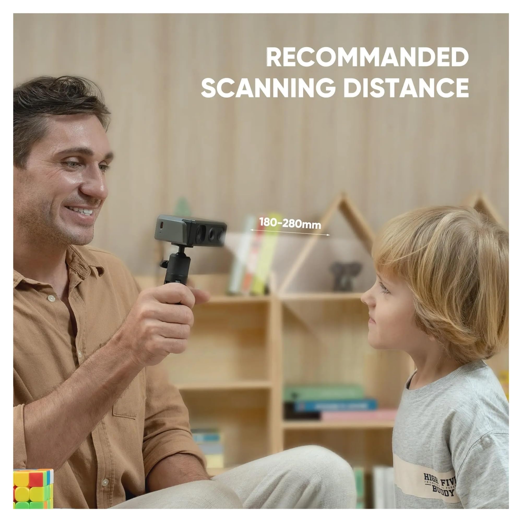 Seal Lite Handheld-3D-Scanner for 3D-Drucker, 0,02 mm hohe Detailgenauigkeit, 10 FPS Scangeschwindigkeit – Premium-Kit