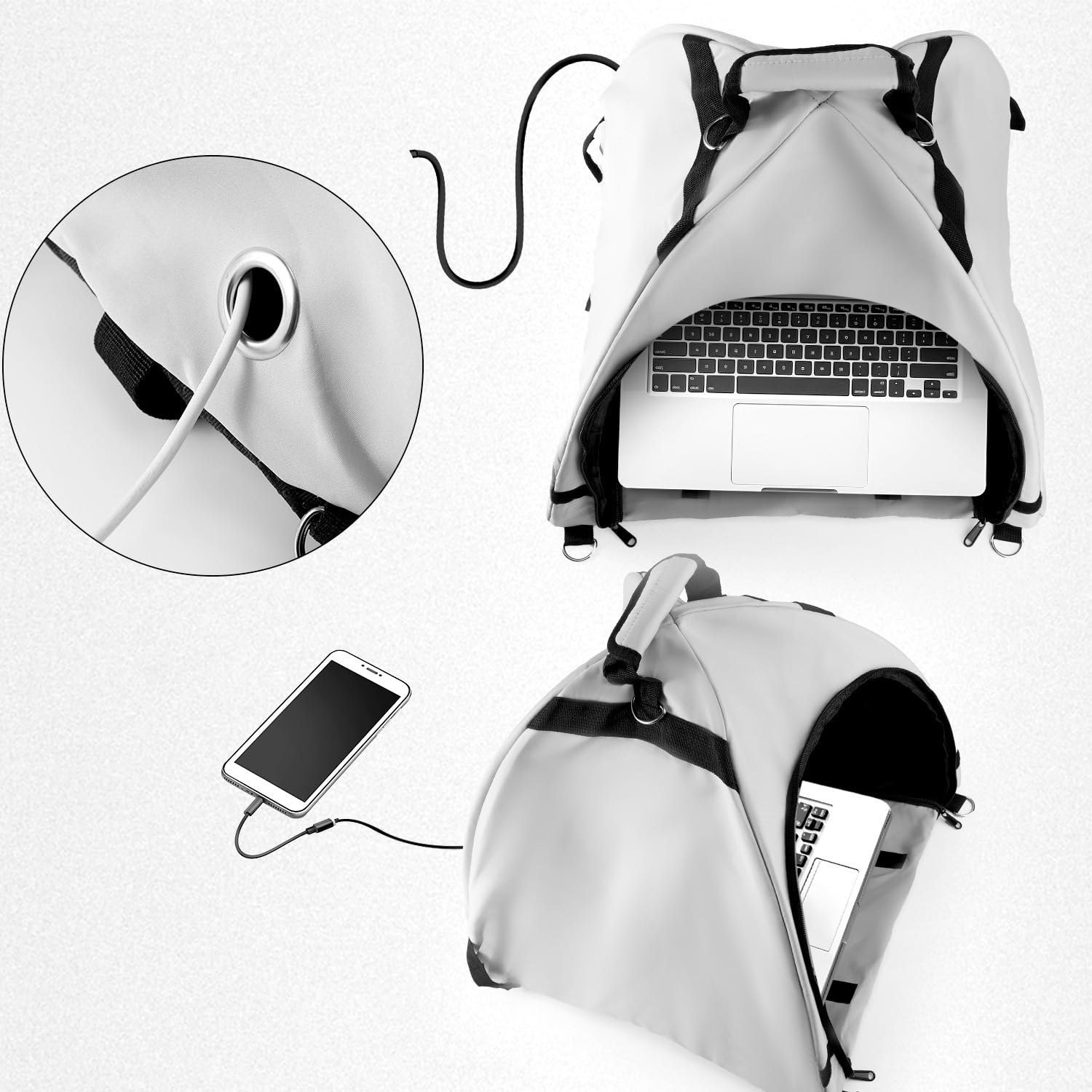 lasuroa Tenda Laptop, Parasole Portatile Computer e Schermo Pieghevole la Privacy Accessori Impermeabili per Laptop per Viaggi di Lavoro All'aperto