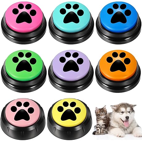8 Pack Dog Communication Buttons to Talk: Give Dogs A Voice We Hear