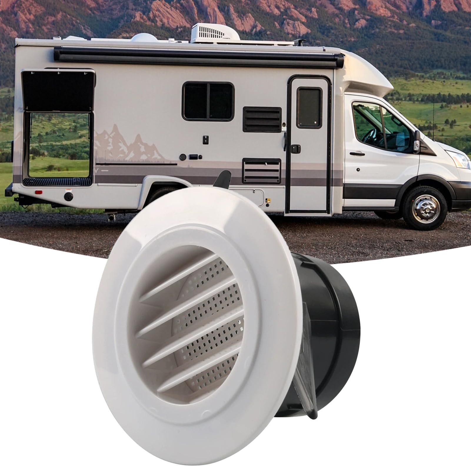 Cubierta de ventilación de CA de Repuesto para, Cubierta de Aire Acondicionado, Accesorios de caravanas, Piezas de ventilación para el hogar móvil para Vacaciones, Viajes, conducción Larga