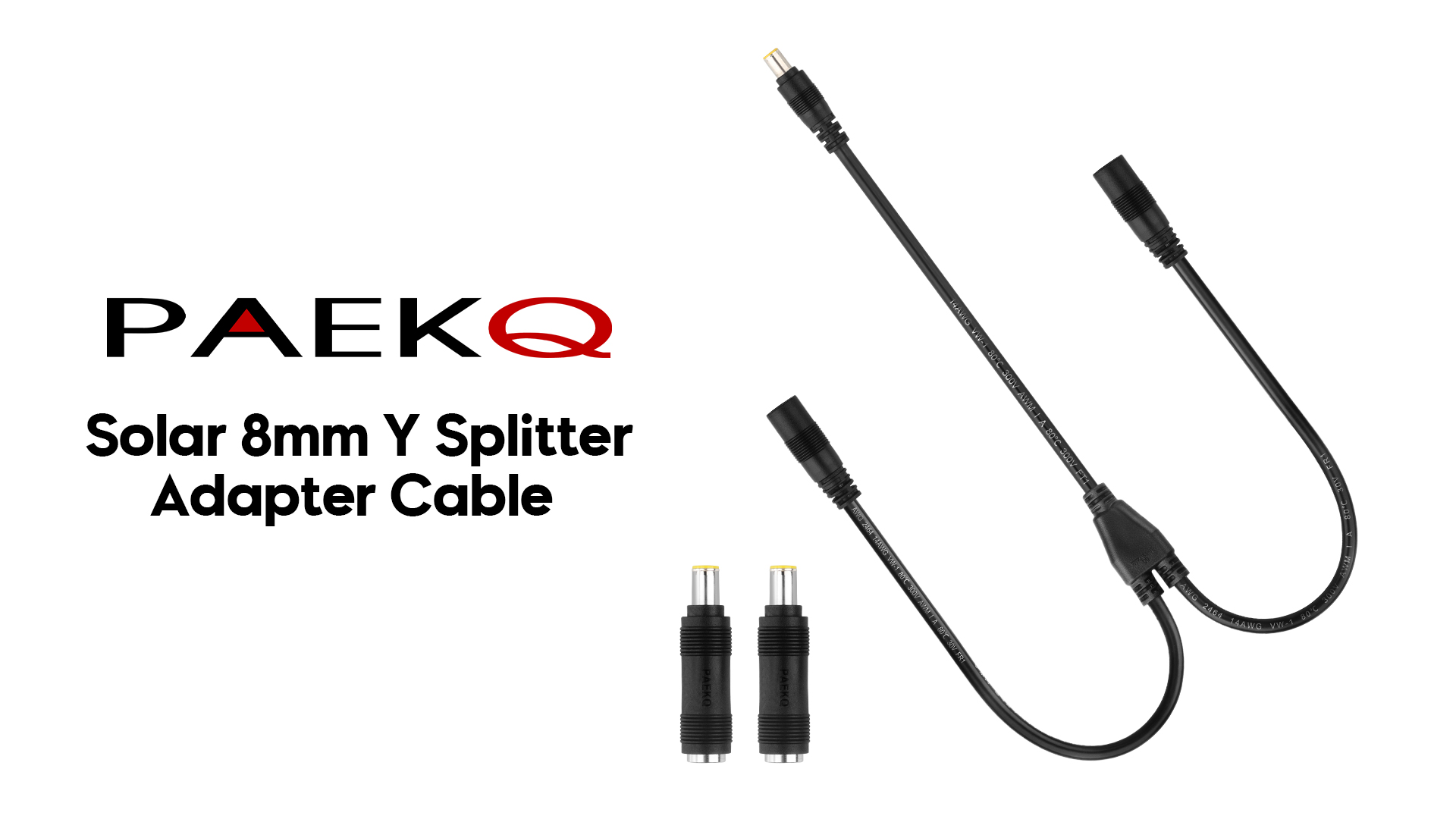 Amazon.com: PAEKQ Solar Adapter 8mm Splitter, DC8mm Female and