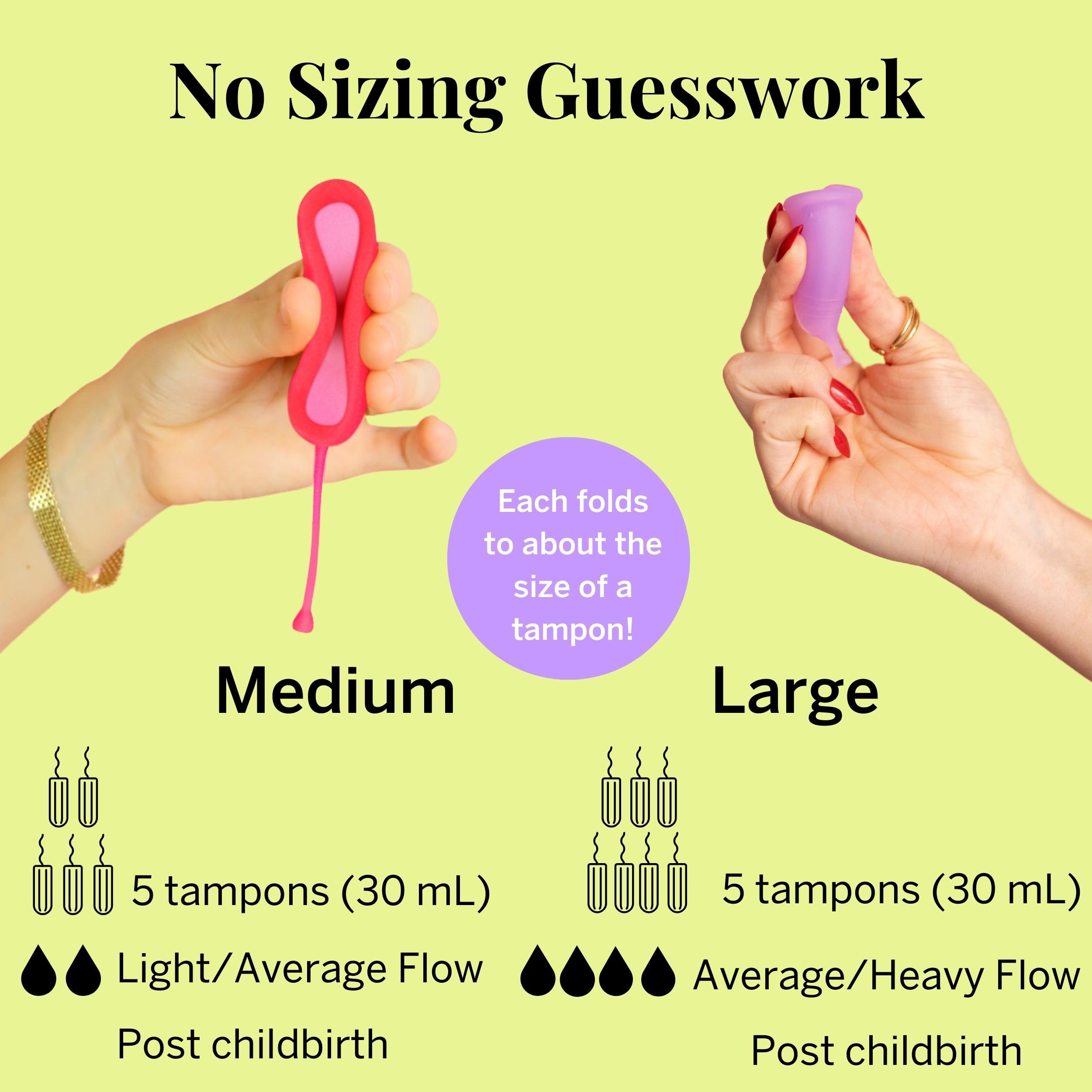 Pixie Menstrual Cup & Disc Duo for Feminine Care - Ranked 1 for Most Comfortable Reusable Period Cup & Disc - Buy One We Give One - Includes Ebook Guide, Flushable Wipes, Lube, Sanitizer & Storage Bag