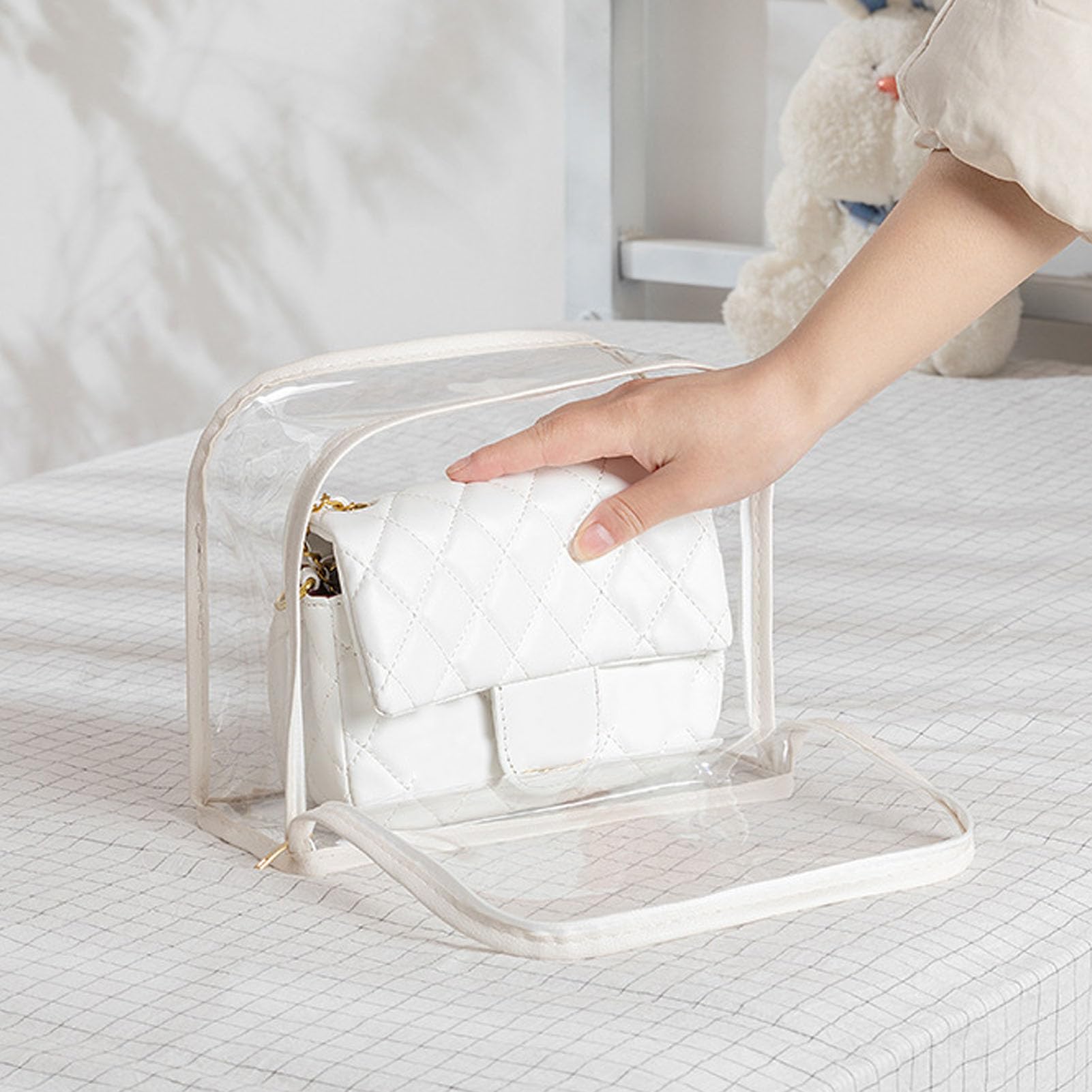 Sacs De Rangement Transparents Pour Sacs à Main - Lot De 2, Anti-poussière