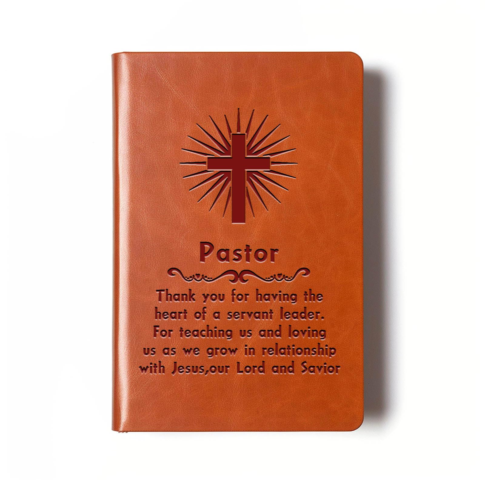 Pastor Appreciation Gifts Leather Notebook Pastor Father Day Gift for Religious Congregation Church Pastors Youth Pastor Anniversary Birthday(Pastor)