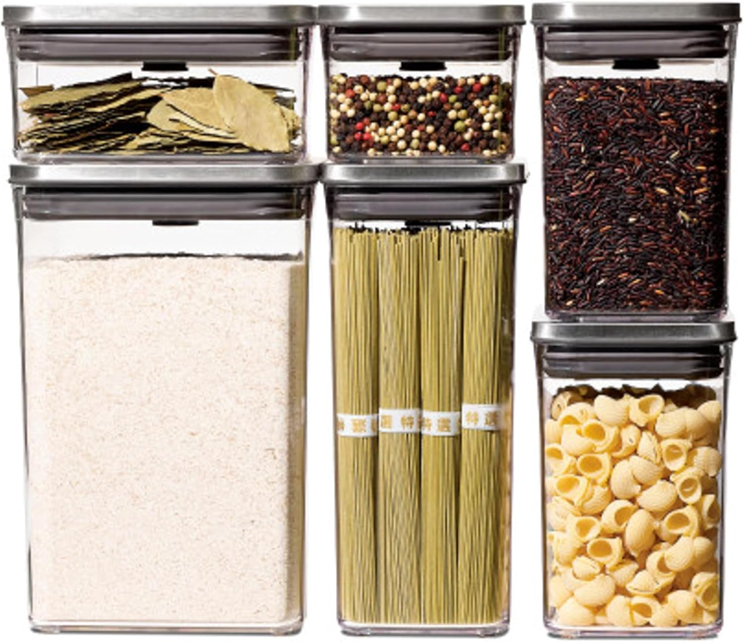 ヘーゼルアトラス ブラウン・ピンク ガラスクッキージャー 2個セット