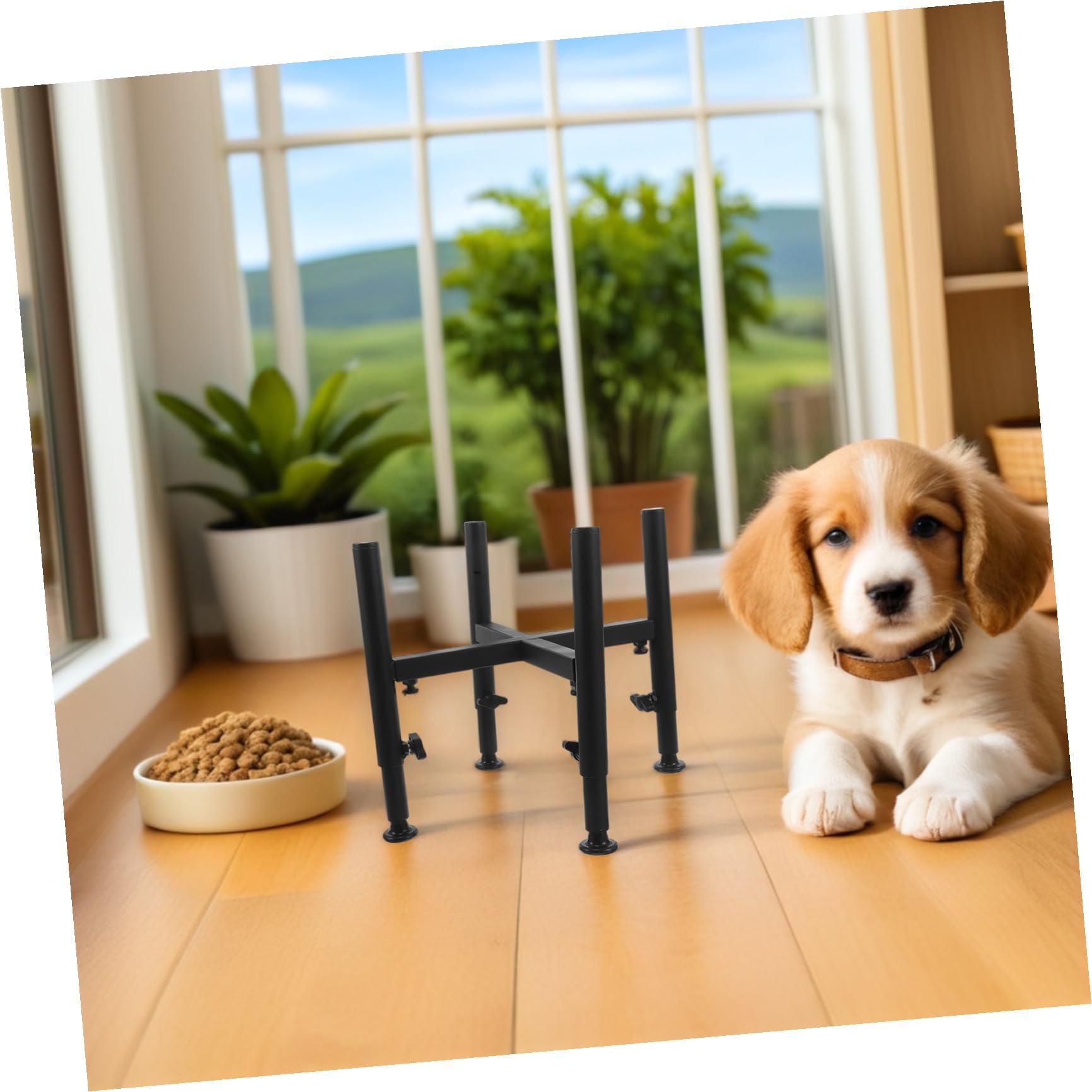 DOITOOL Support Diamètre en Gamelle Chien Acier Surélevé pour Inoxydable de Réglable 6,3-10,2″ Hauteur Ergonomique et Ajustable pour Usage Quotidien en Foyer Actif