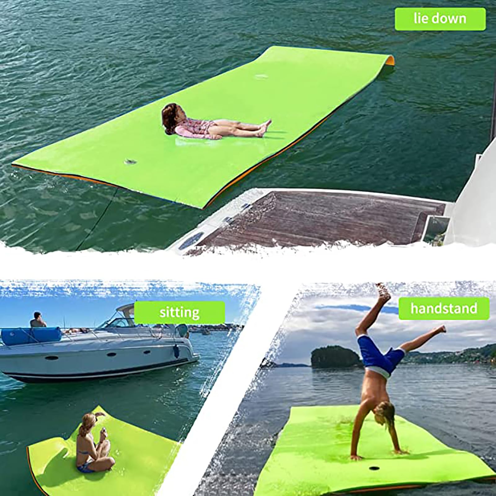 Tappetino Galleggiante in Schiuma Galleggiante per attività Ricreative in Acqua e Relax, per la Famiglia, per Piscina, per Feste