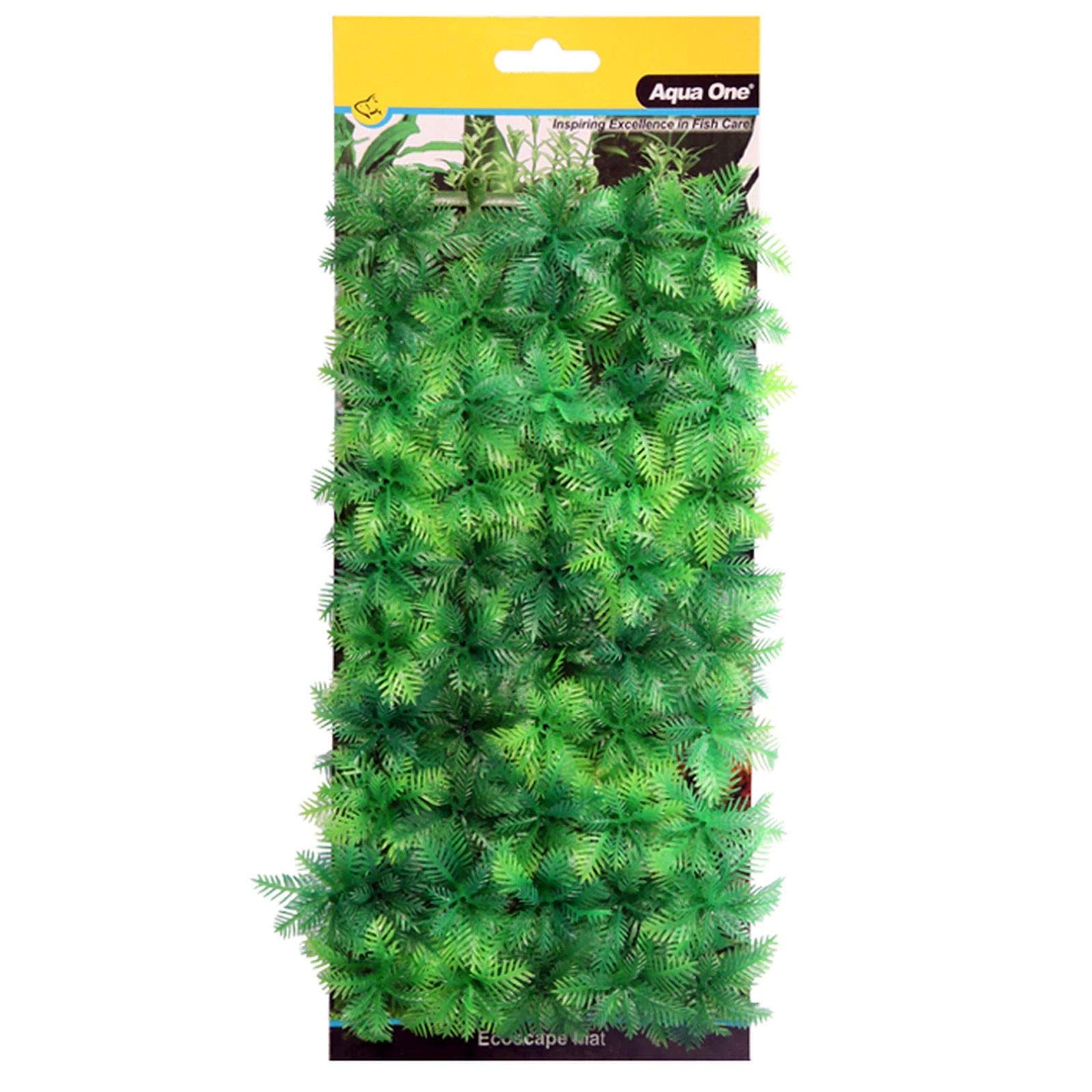 Aqua One Green Ecoscape Aquarium Fish Tank Plastic Plant Mats (Fern)