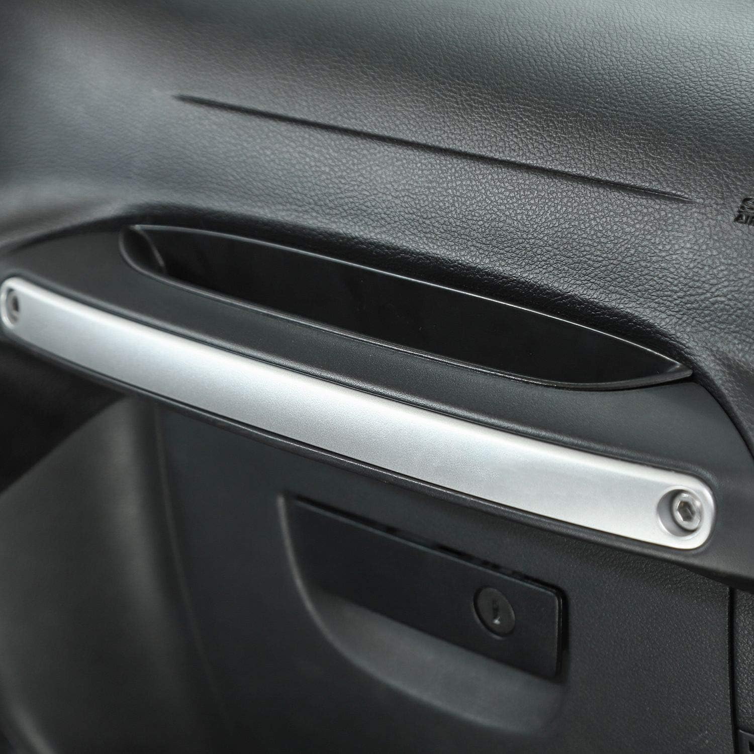 Voodonala for Jeep JK GrabTray Passenger Storage Tray Organizer Grab Handle Box for 2011-2018 Jeep Wrangler JK JKU 2/4-door, Black