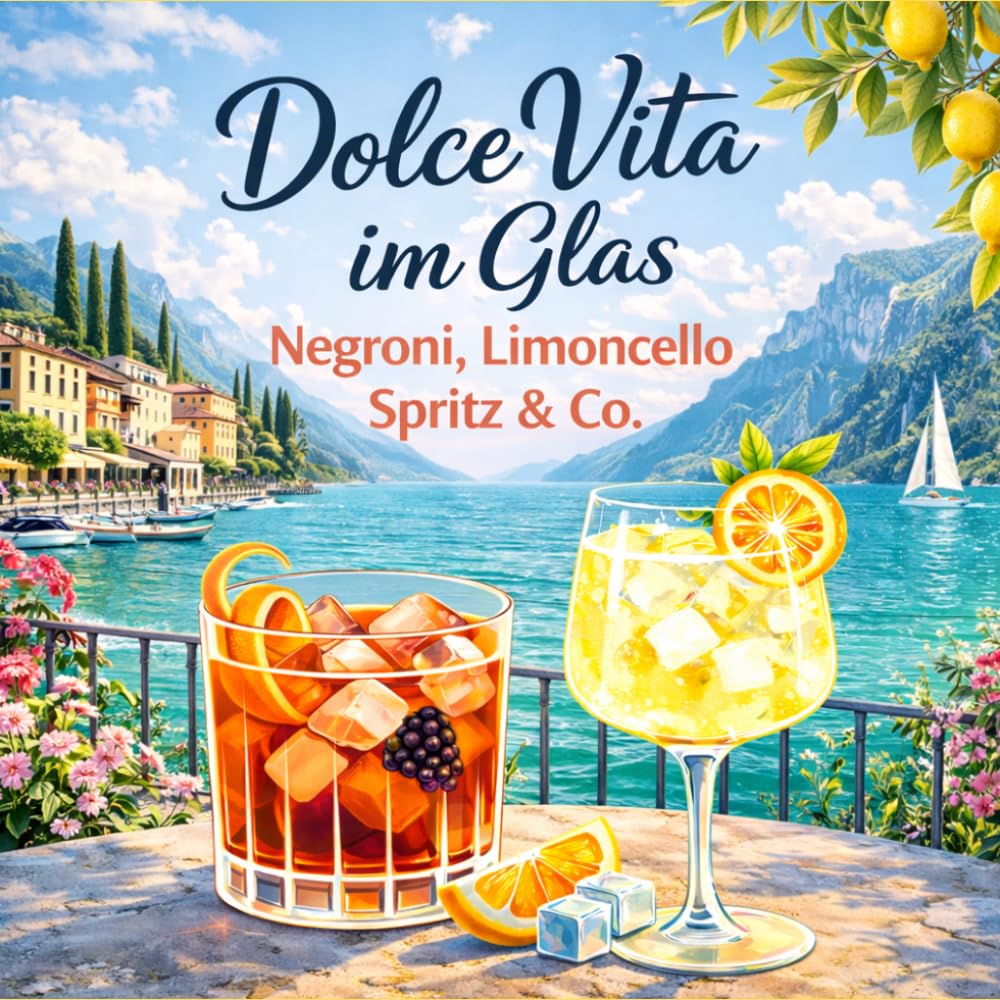 Dolce Vita im Glas: Negroni, Limoncello Spritz & Co.: 25 Cocktails & Aperitifs – Das kleine Geschenkbuch für italienische Genussmomente