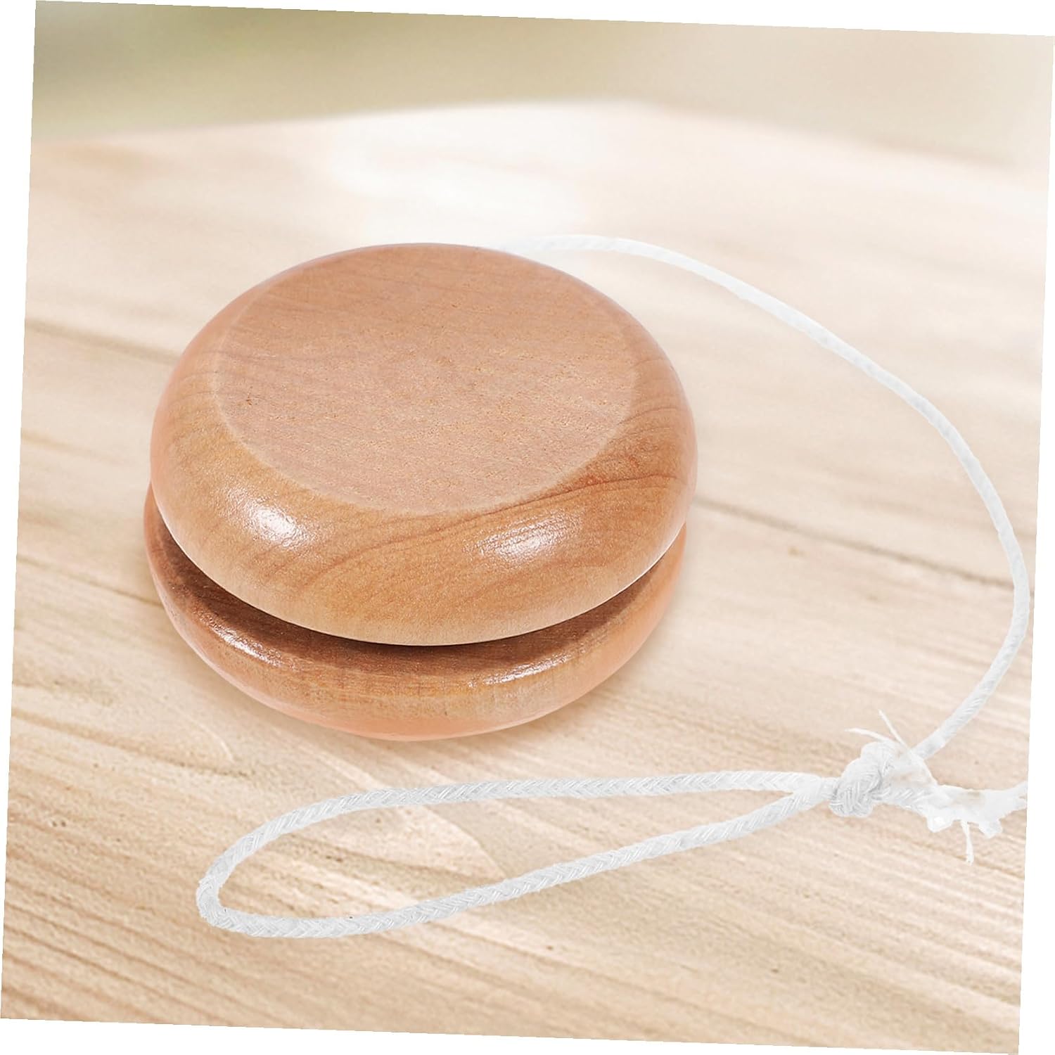 Wooden Small Yo-yo Unisex Portable Educational String Ball with Break-Resistant Material Smooth Plain Design for Outdoor Games and Fun Challenges