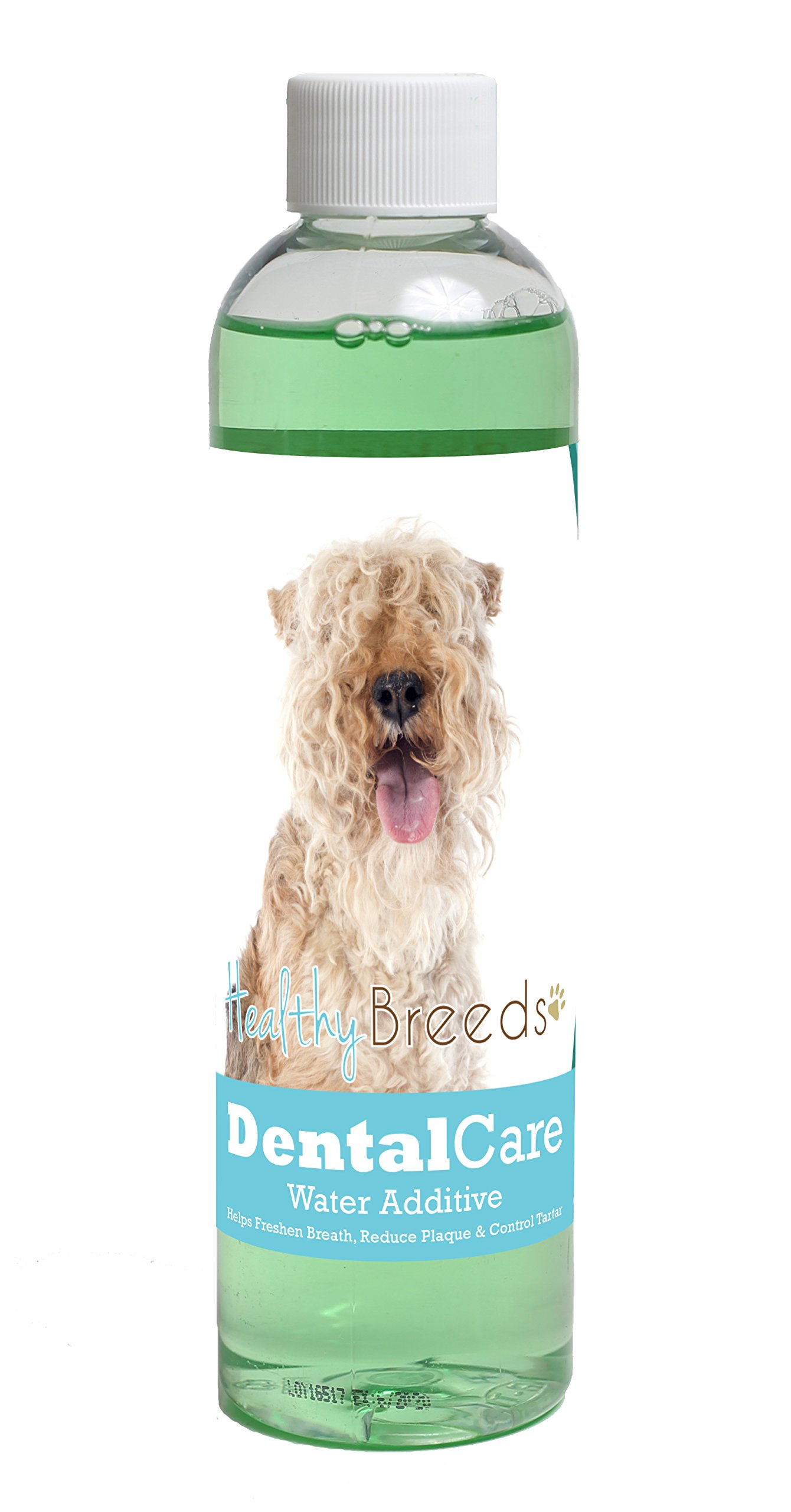 Healthy Breeds Dog Dental Care Water Additive for Lakeland Terrier - Helps Freshen Breath, Reduce Plaque &amp; Control Tartar - Mint Flavor - 8 oz