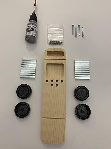 Miniatura 3 de Maximum Velocity! Kit de coche de madera de pino  Incluye ruedas de velocidad oficiales Scout, ejes de velocidad, grafito y peso de acero  Divertido