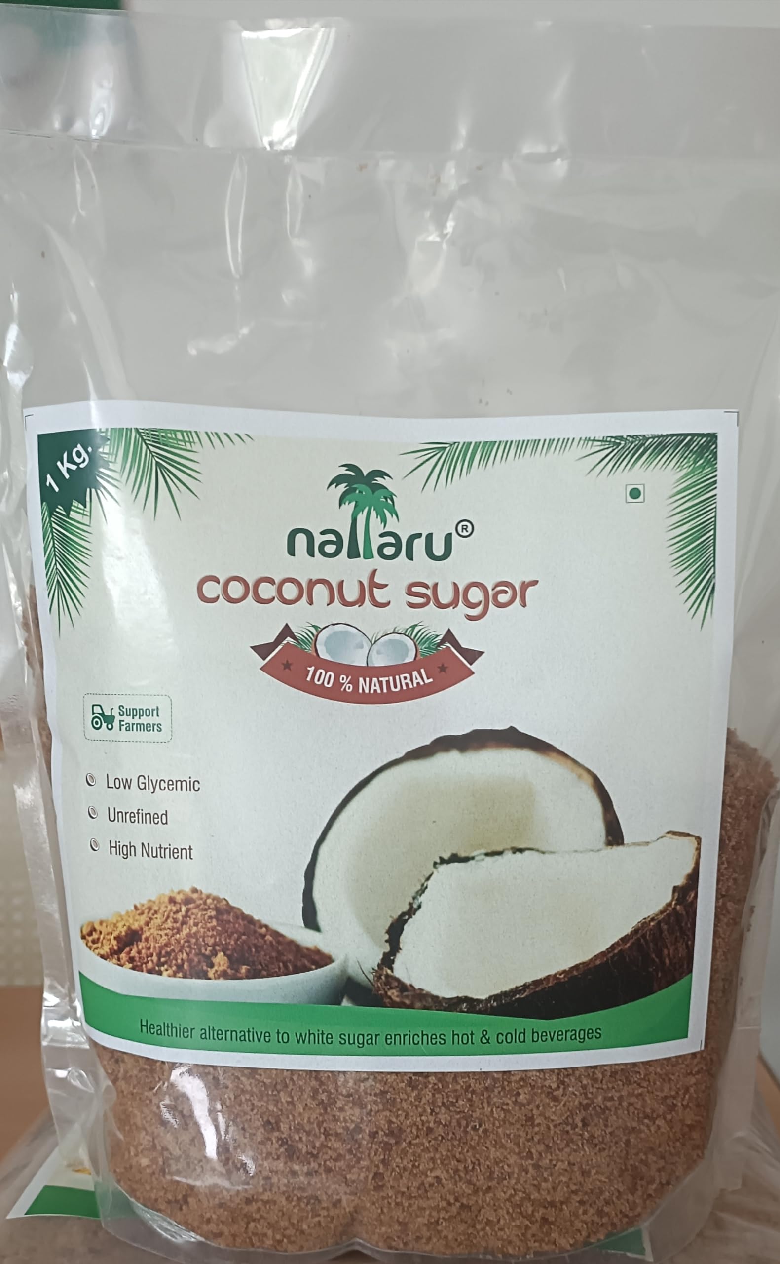 Nallaru coconut sugar 100% fresh and nature from hand of farmers | Natural Sweetener || Natural Sweetener & Diabetic Friendly (1 KG) (B0CF1KGTTR) Amazon Price History, Amazon Price Tracker