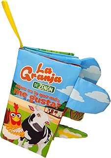 La Granja De Zenon BARTOLITO&LOLA Story Baby Books Toys Touch and Feel Cloth Crinkle Soft Books Baby Books 0-6 Months Infant Newborn Baby Boy Girl Shower Gifts Set Sensory Learning Stroller Toys