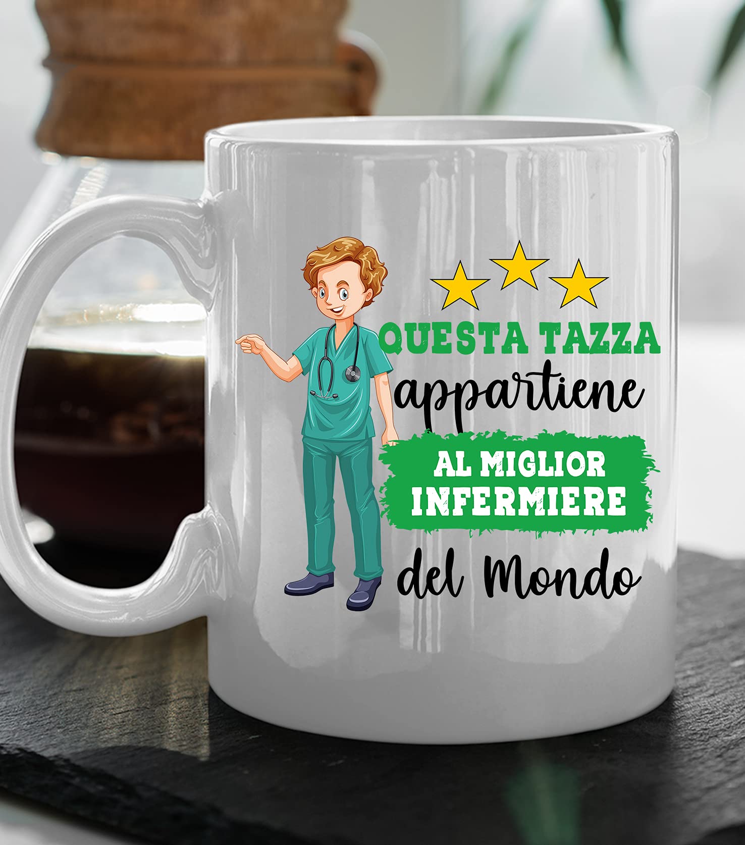Colorfamily Tazza Personalizzabile Con Nome - 'Questa Tazza Appartiene Al Migliore Al Mondo' - Mug 11oz In Ceramica